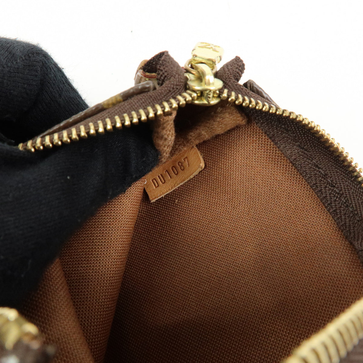 Louis Vuitton Monogram Mini Pochette Accessoires Hand Bag Brown M58009