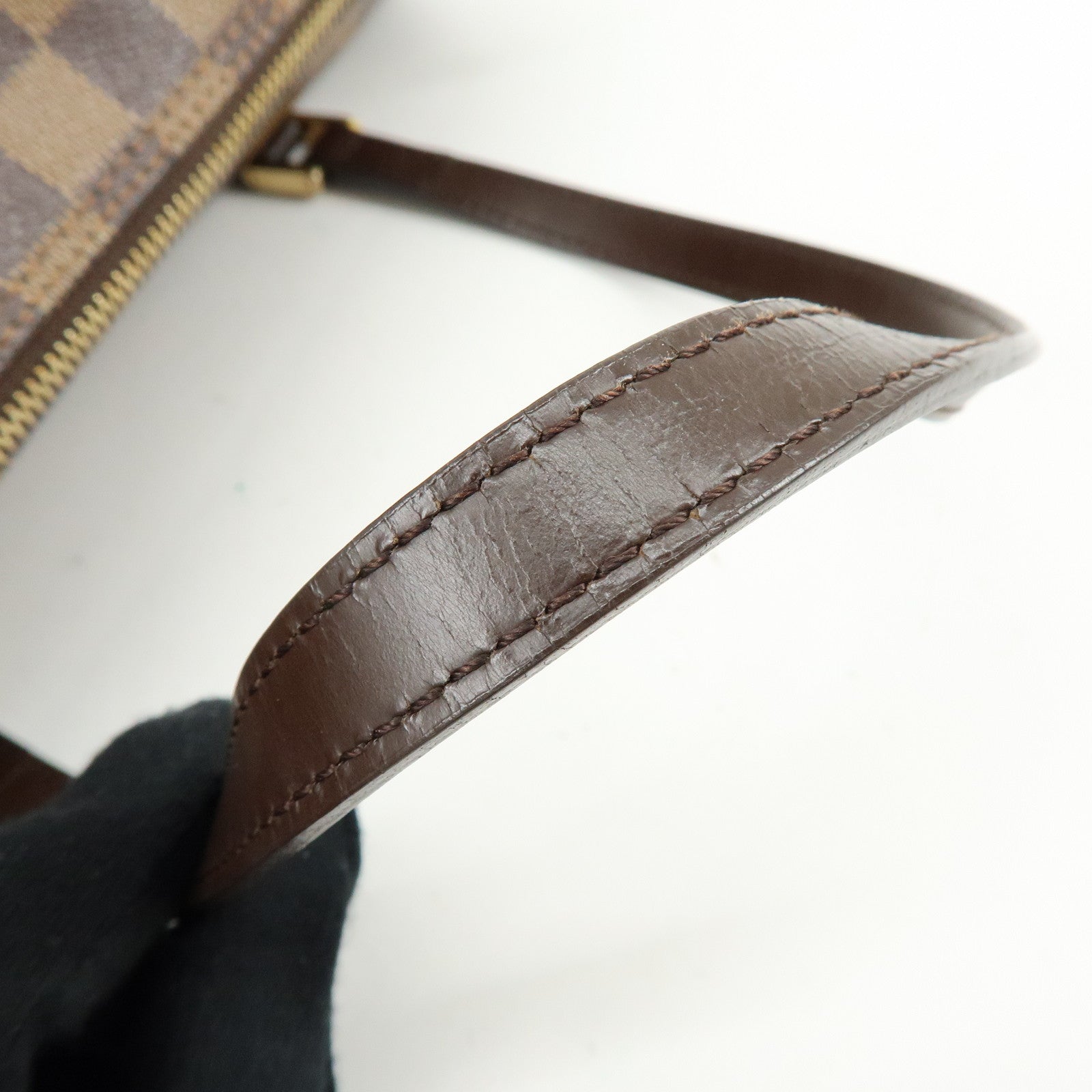 Louis Vuitton Damier Ebene Papillon 30 Hand Bag Brown N51303