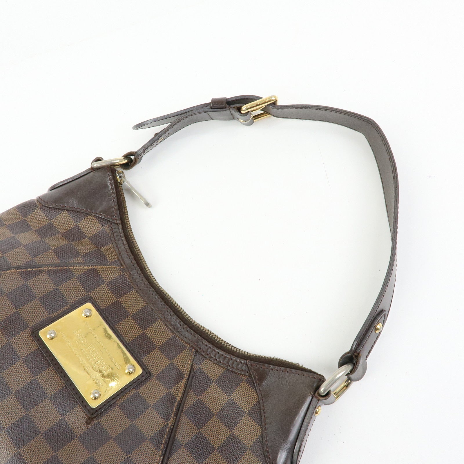 Louis Vuitton Damier Thames PM Canvas Shoulder Bag Hand Bag N48180