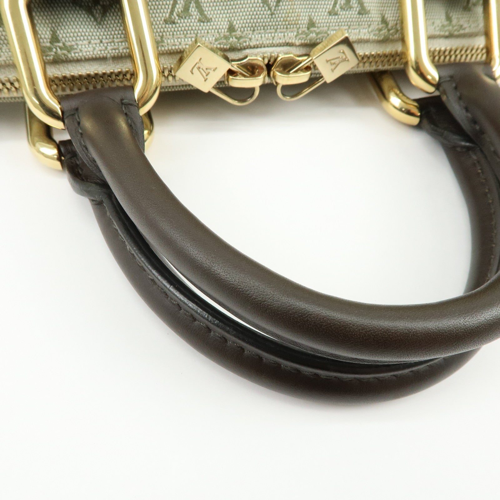Louis Vuitton Monogram Mini Alma Long Hand Bag Khaki M92206