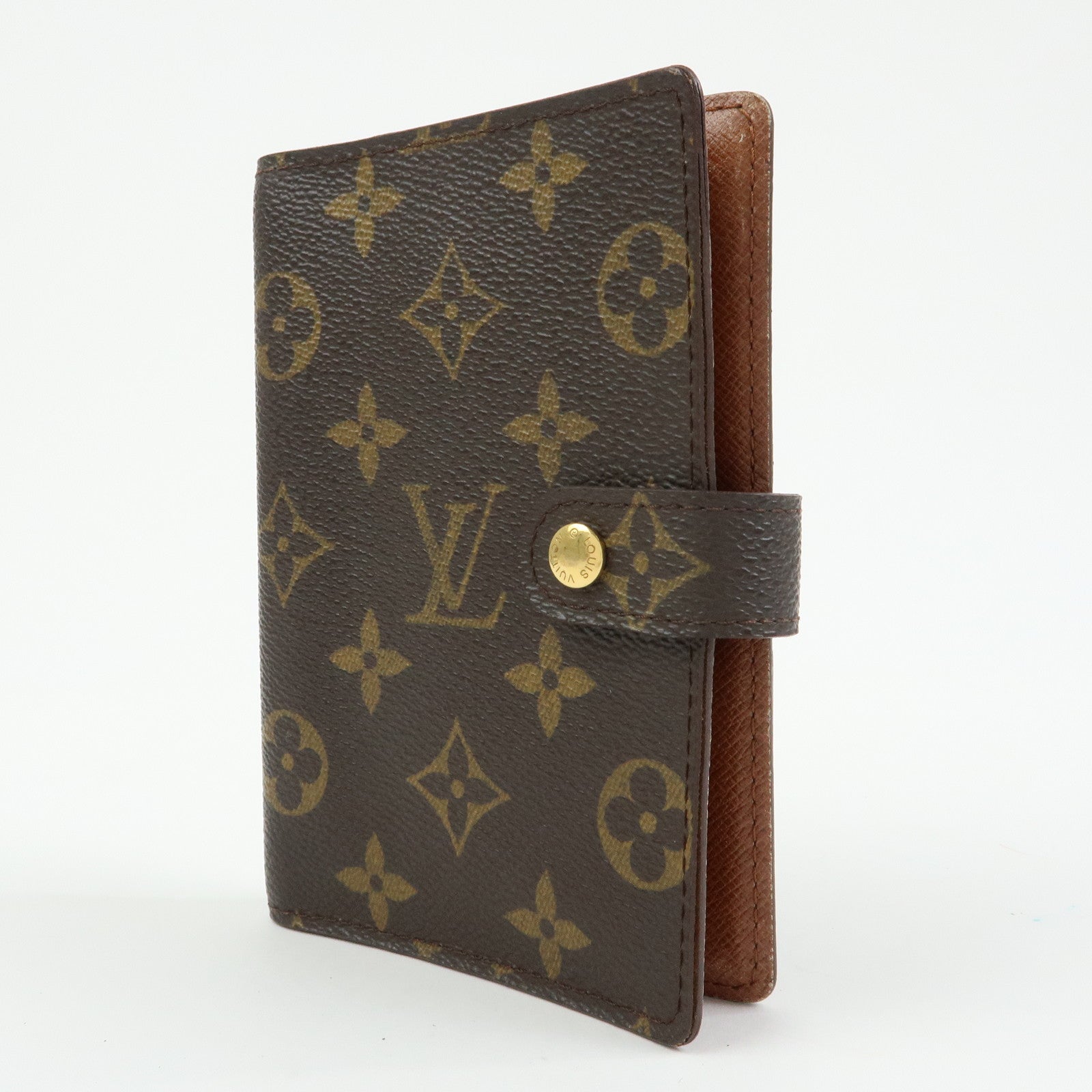 Louis Vuitton Set of 2 Monogram Canvas Leather Planner Cover R20005