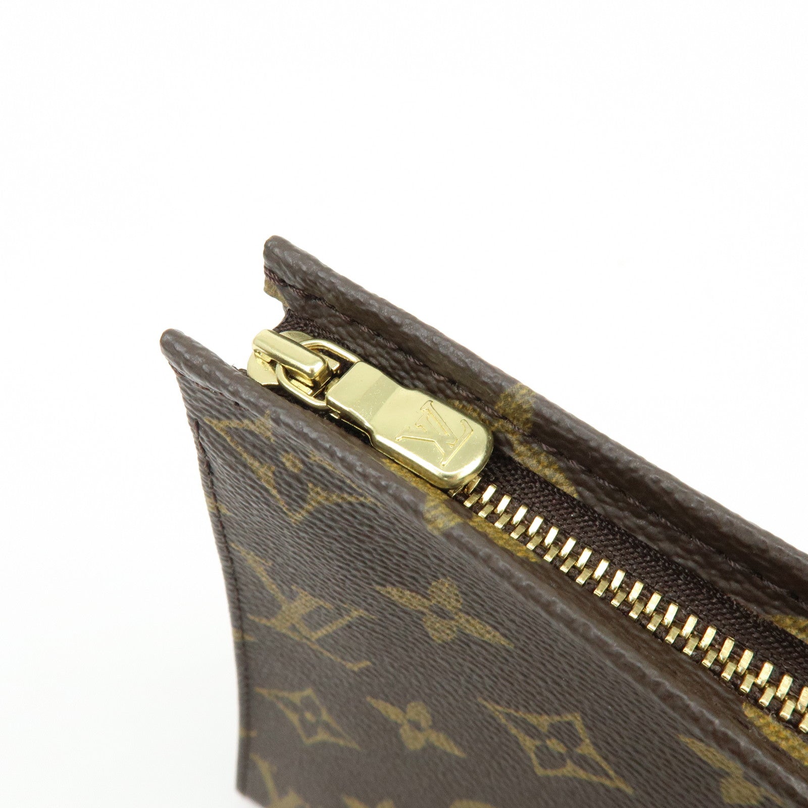 Louis Vuitton Monogram Poche Toilette 19 Clutch Bag Pouch Brown M47544