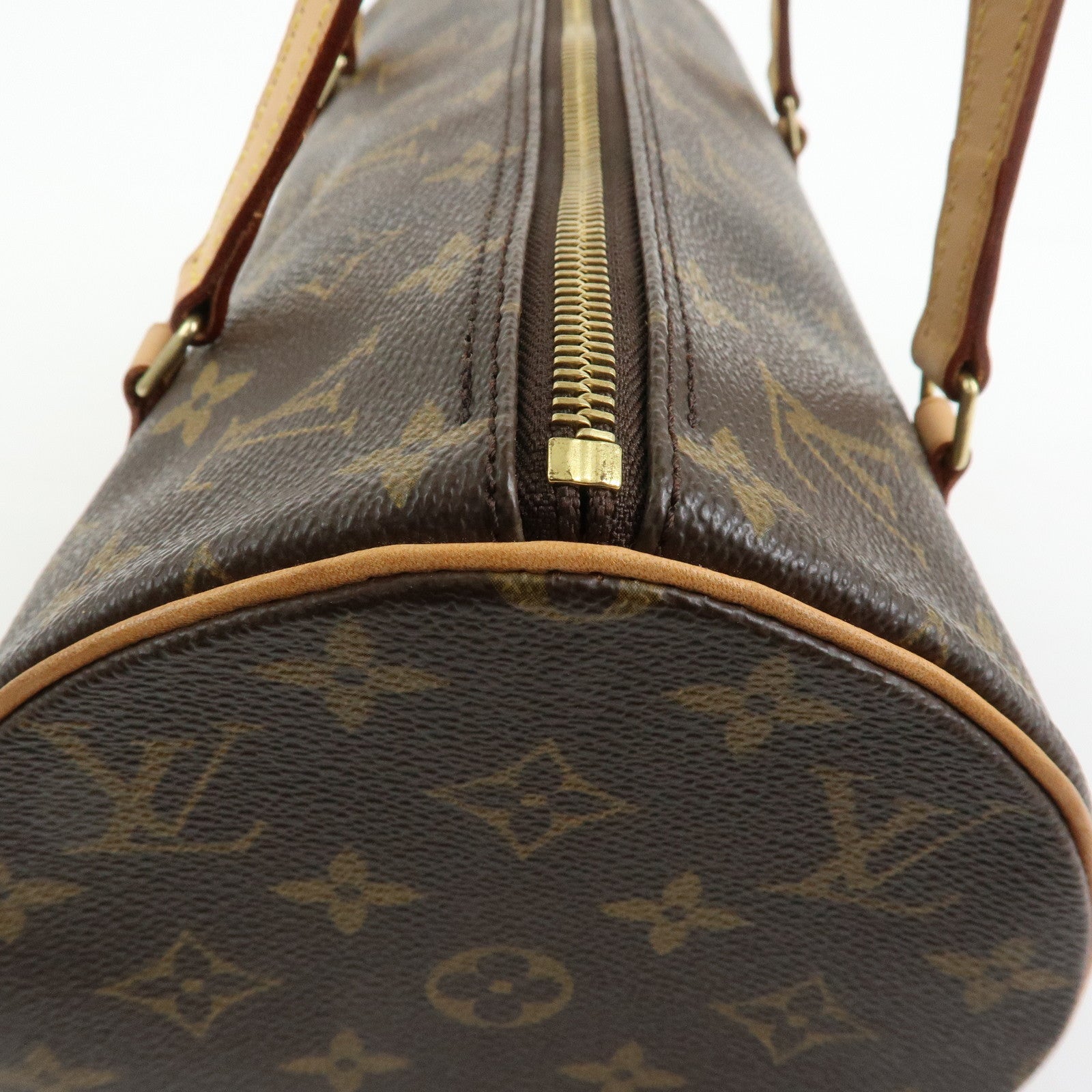Louis Vuitton Monogram Papillon 30 Hand Bag & Pouch Brown M51385