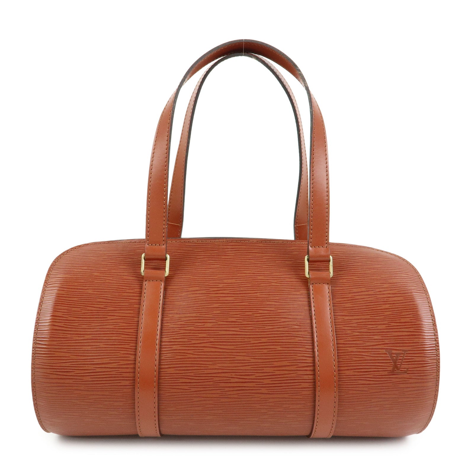 Louis Vuitton Epi Soufflot Leather Hand Bag Kenya Brown M52223