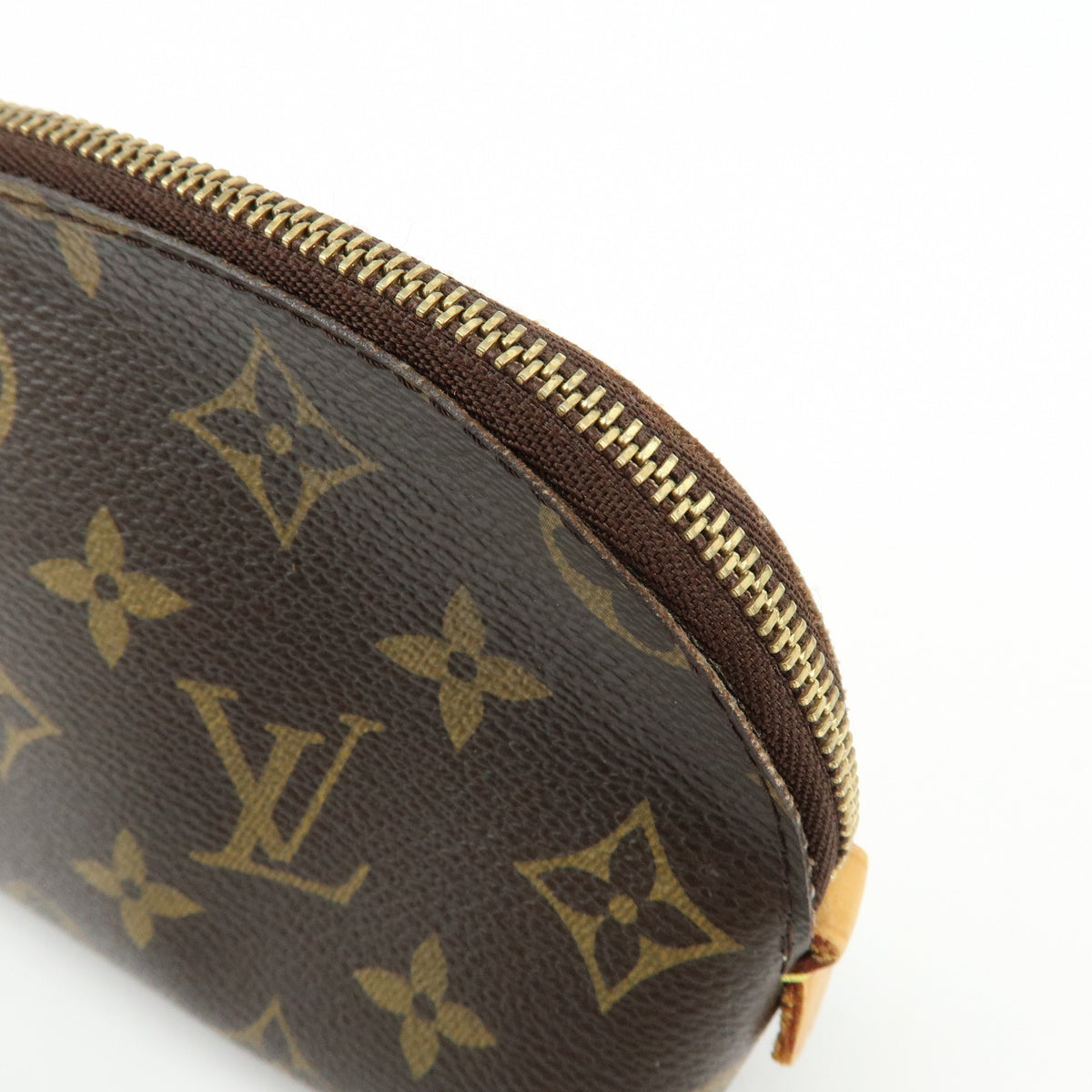 Louis Vuitton Monogram Pochette Cosmetic PM Pouch Brown M47515
