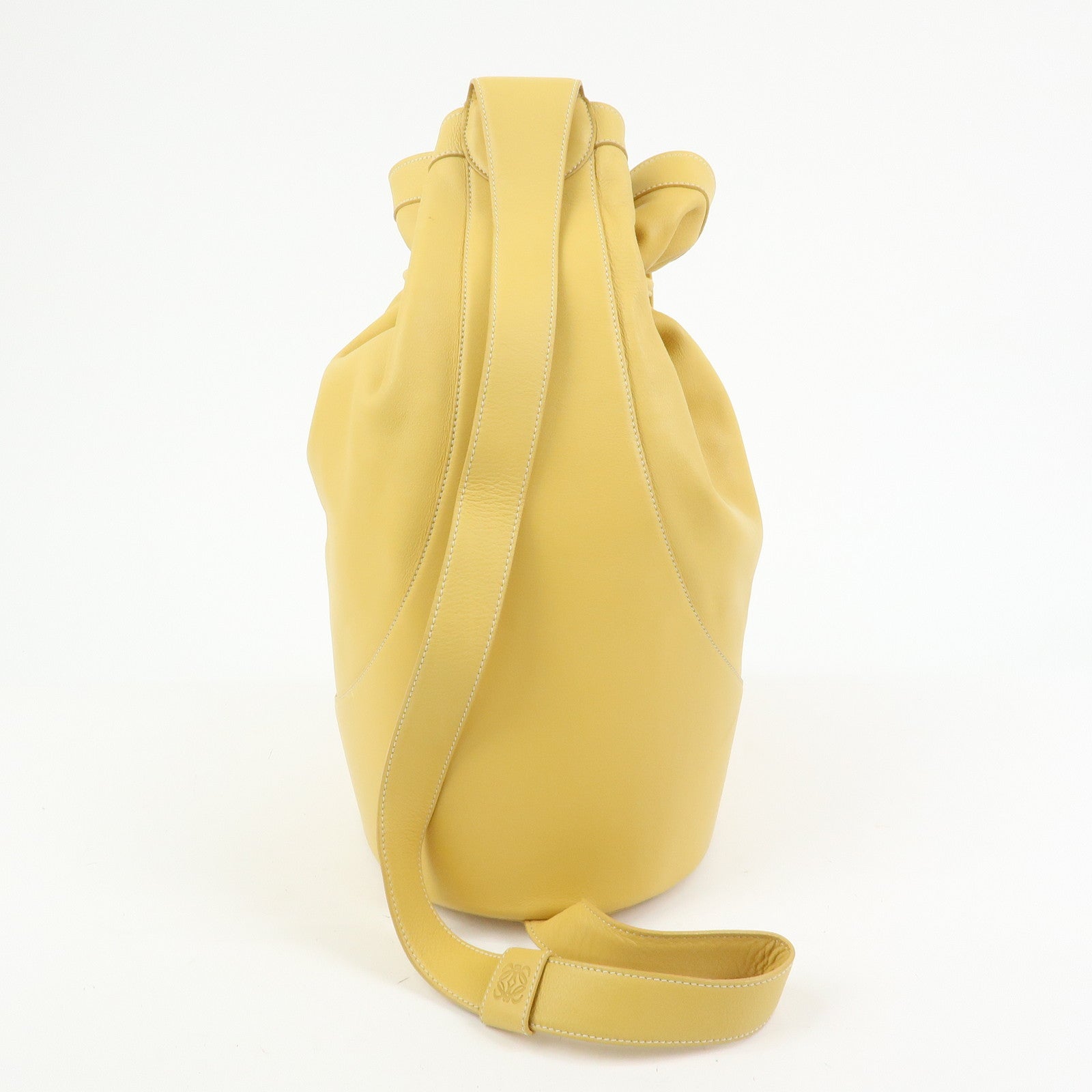 LOEWE Anton Anagram Leather Shoulder Bag Backpack and Pouch Yellow