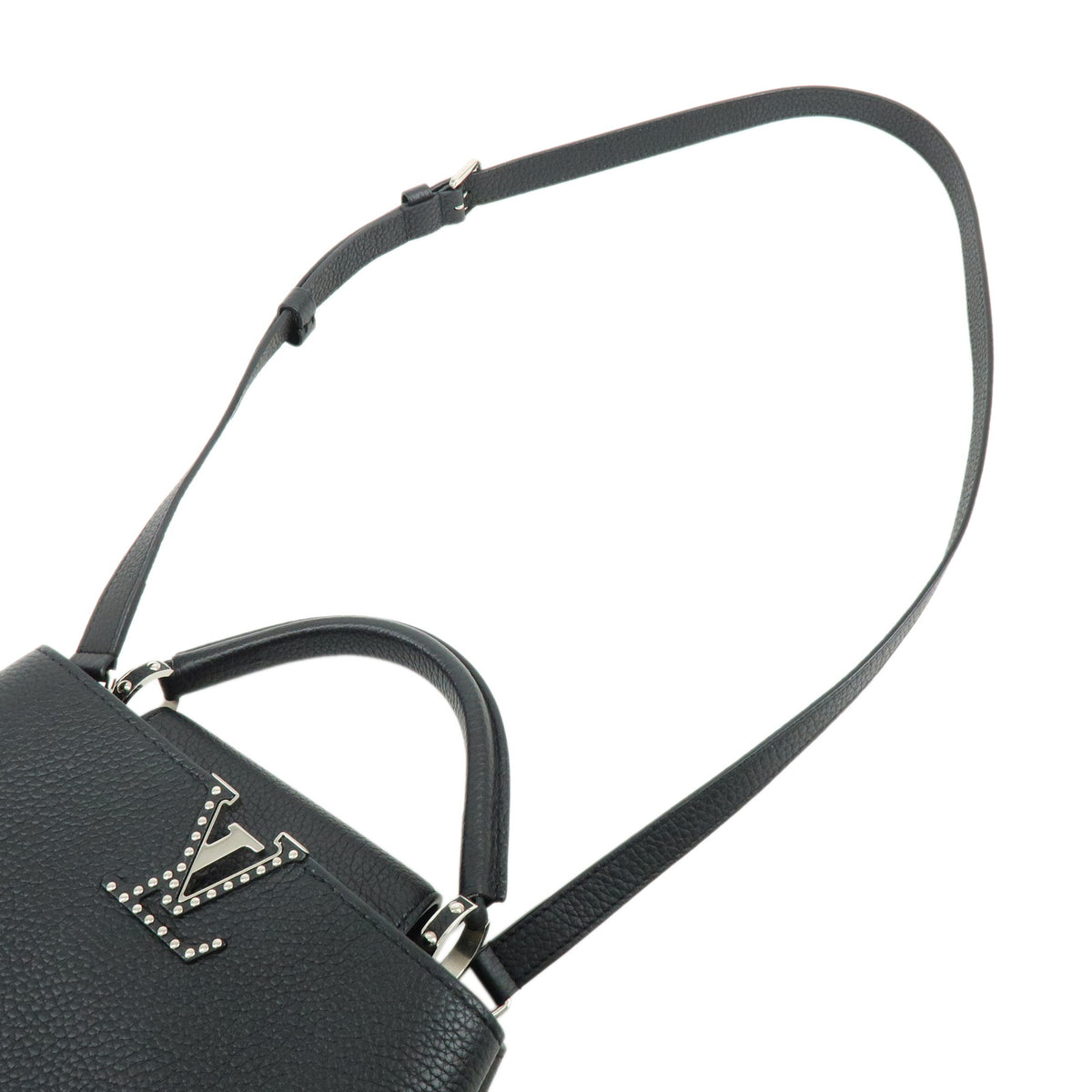 Louis Vuitton Capucines BB Taurillon Leather 2Way Hand Bag Noir M24728