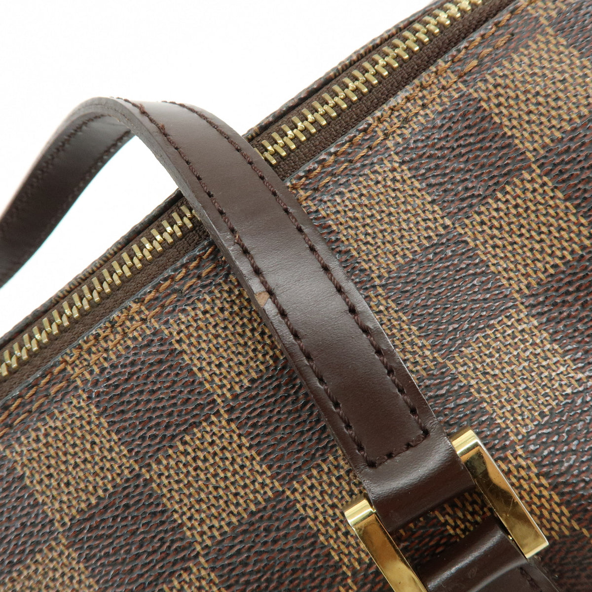 Louis Vuitton Damier Ebene Papillon 30 Hand Bag Brown N51303