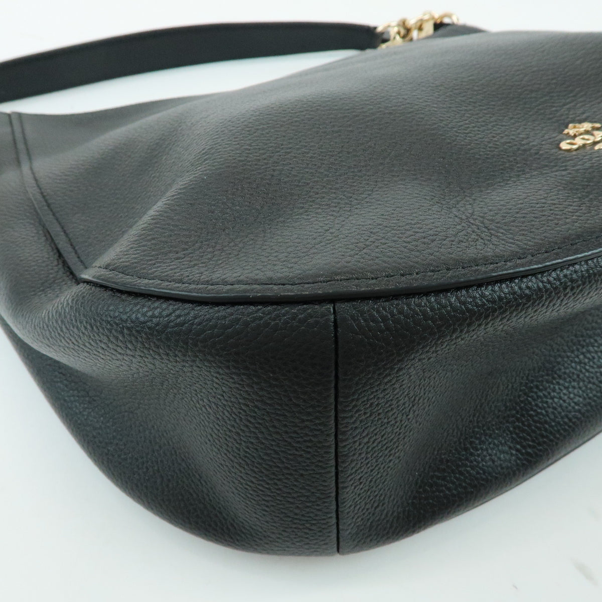 COACH Chelsea Hobo 32 Leather Shoulder Bag Hand Bag Black