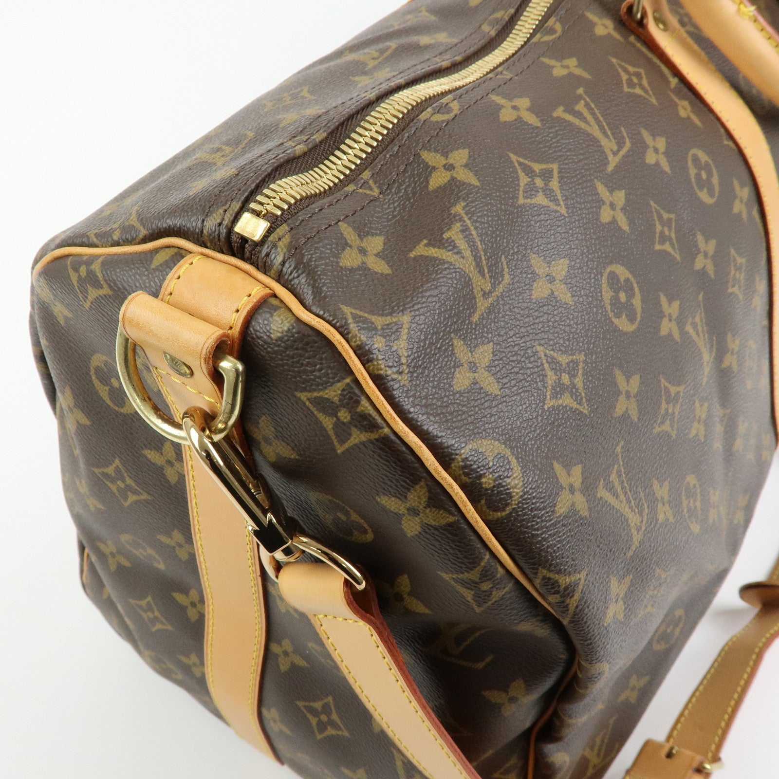 Louis Vuitton Monogram Keep All Bandouliere 55 Boston Bag M41414