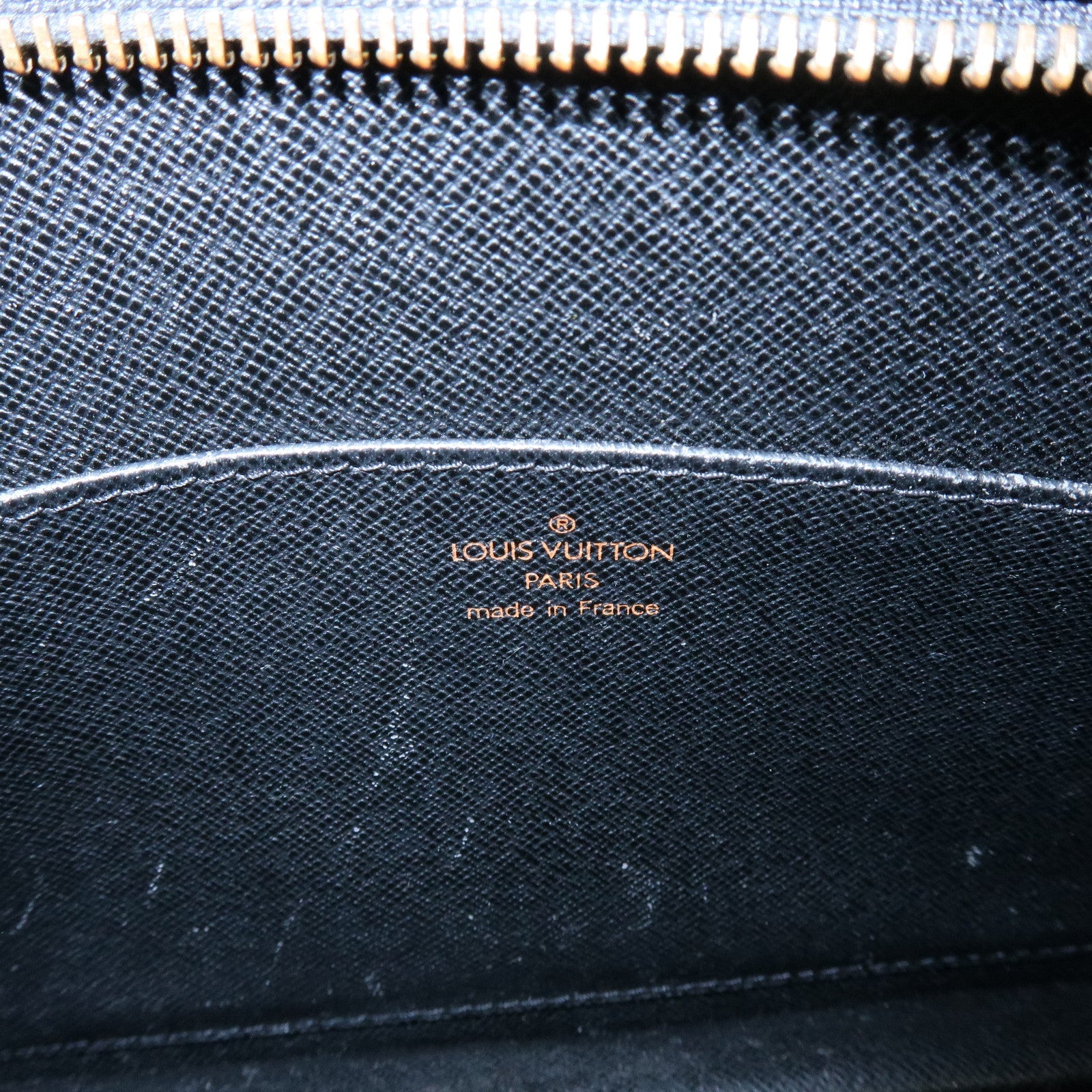Louis Vuitton Epi Pochette Homme Clutch Bag Flat Pouch Noir M52522