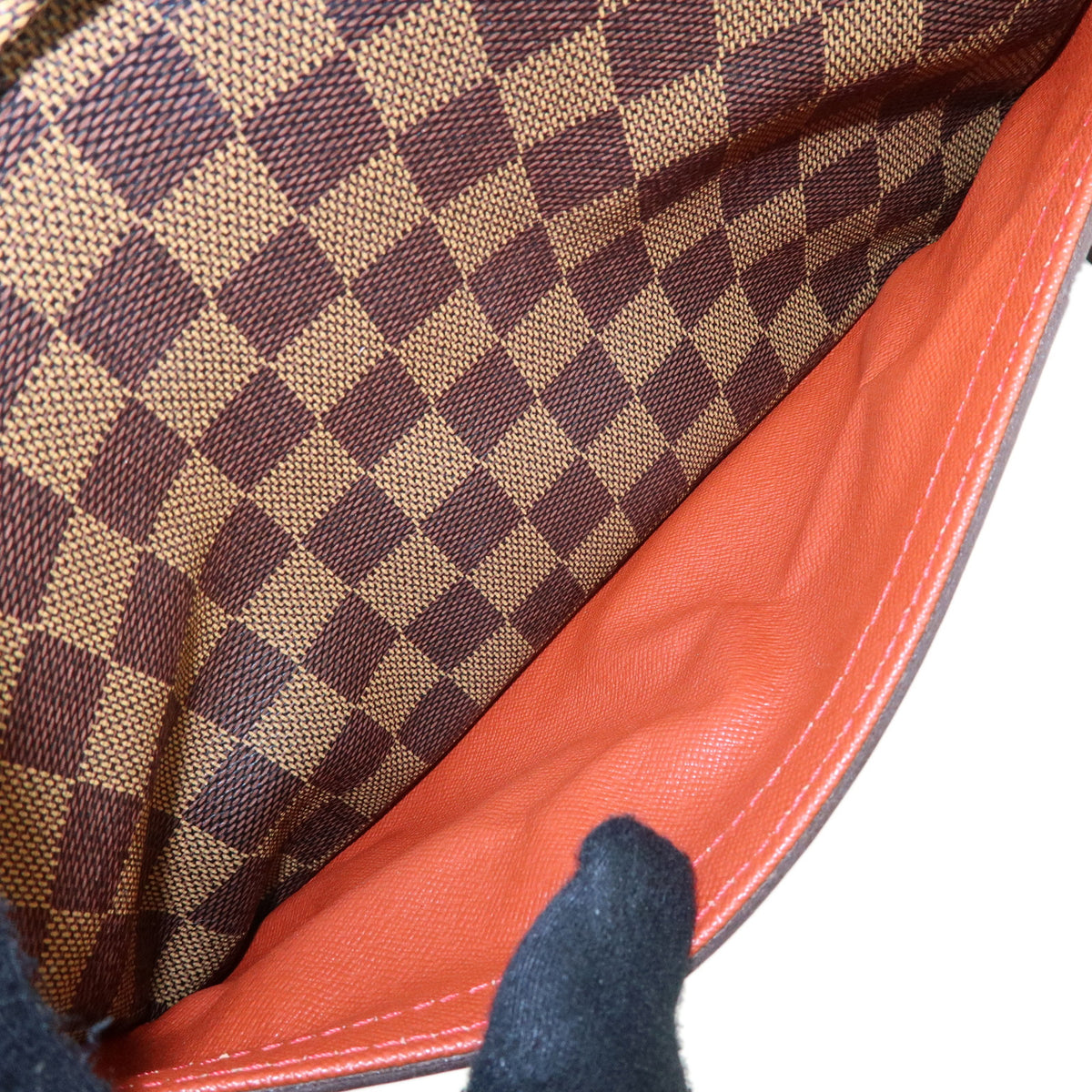 Louis Vuitton Damier Ebene SPO Trocadero 27 Shoulder Bag Brown N48085