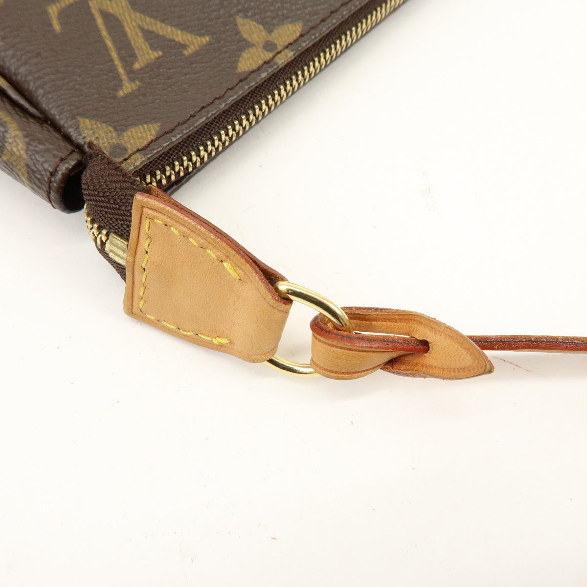 Louis Vuitton Monogram Pochette Accessoires Pouch Hand Bag Brown M51980