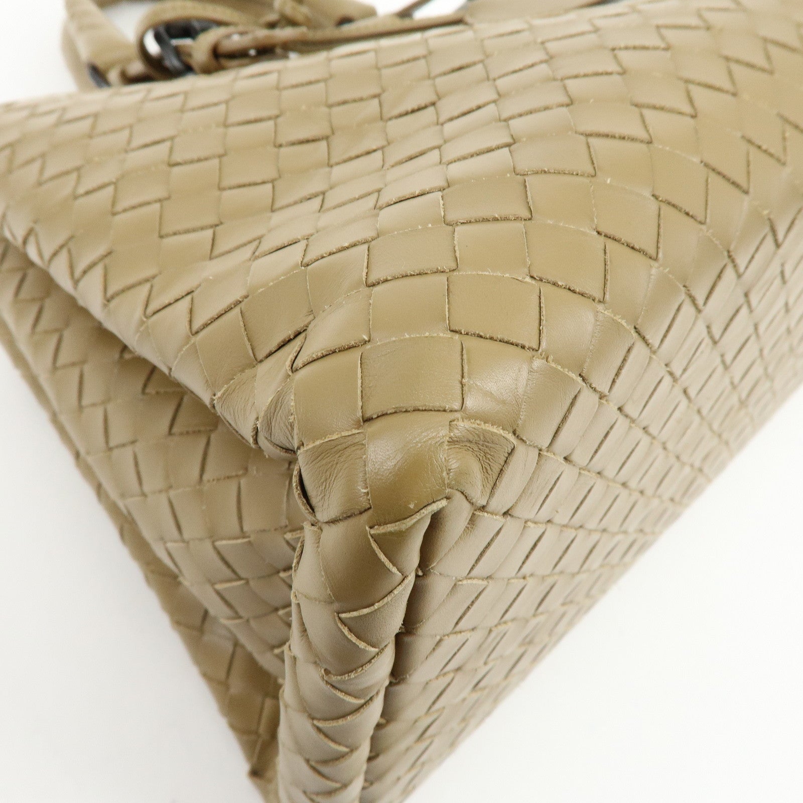 BOTTEGA VENETA Intrecciato Roma 2Way Bag Hand Bag Beige B04296879H