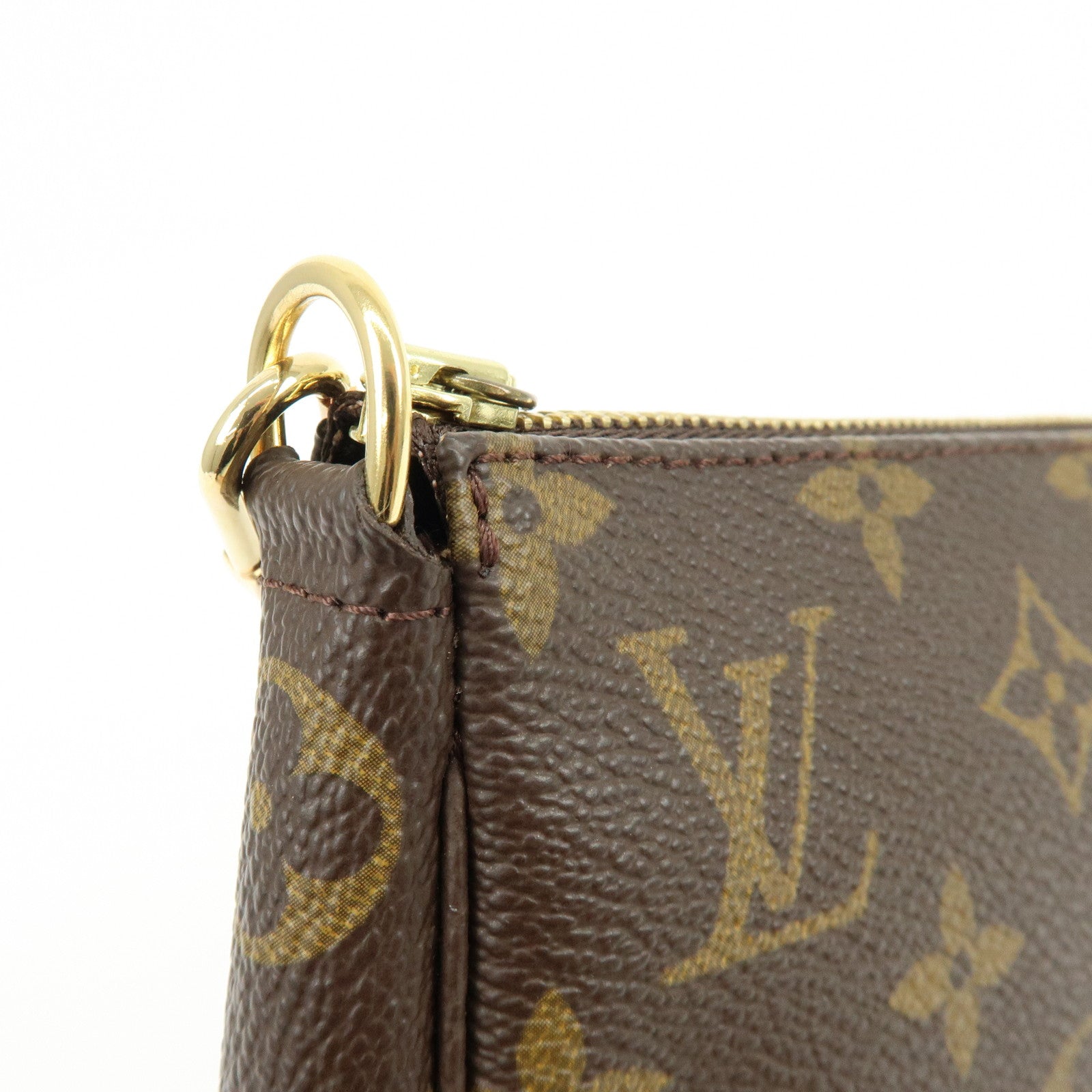 Louis Vuitton Monogram Pochette Accessoires Hand Bag Brown M51980