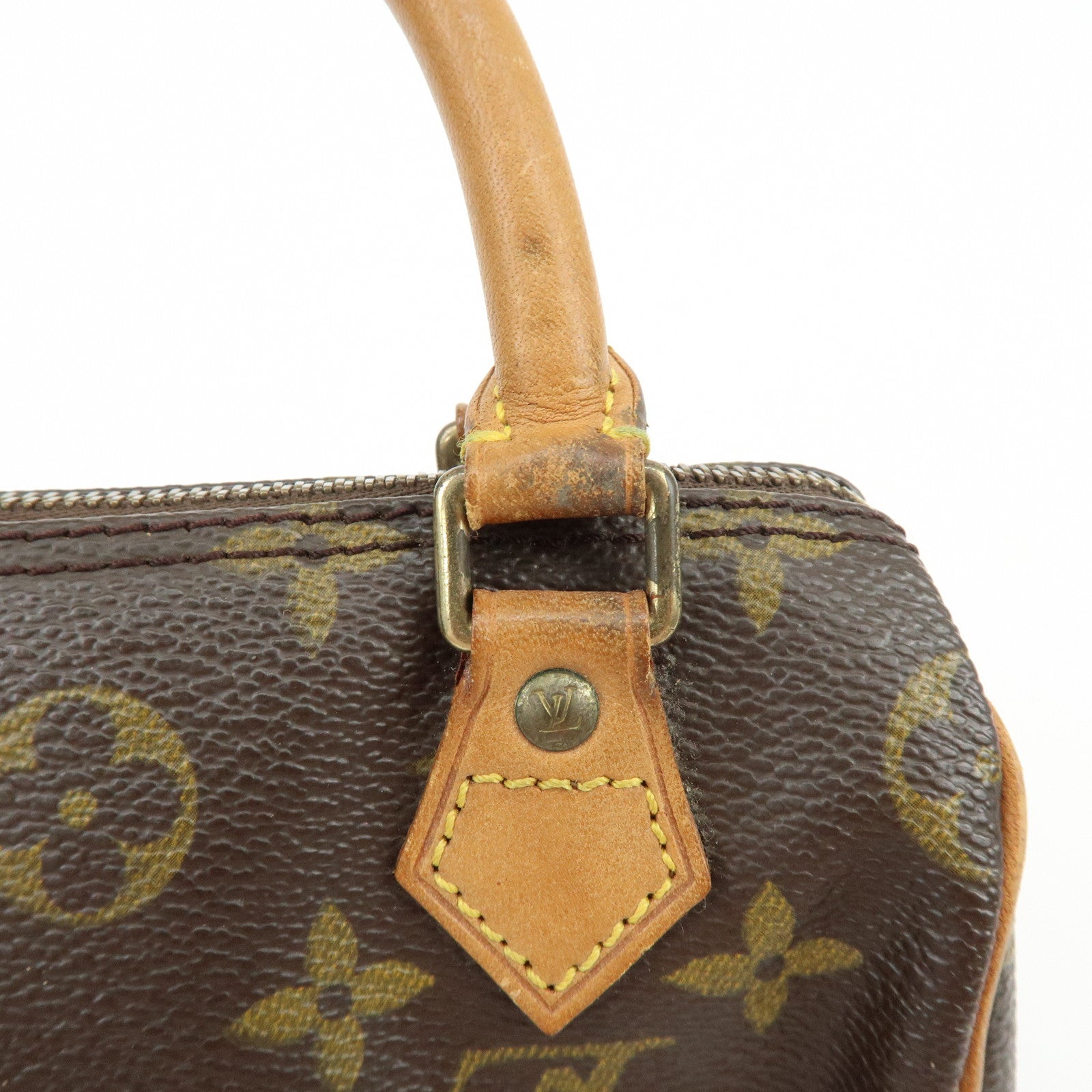 Louis Vuitton Monogram Mini Speedy Hand Bag Brown M41534 J75011 Lot