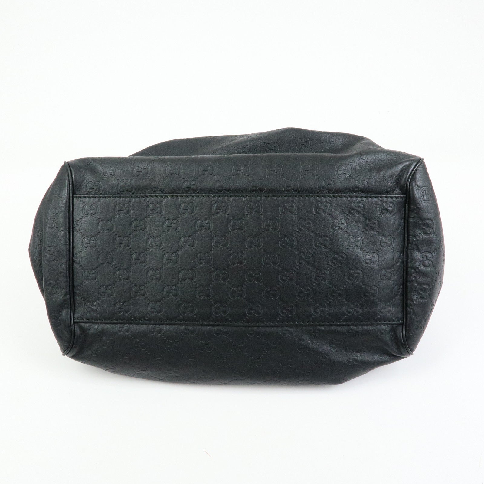 GUCCI Sukey Guccissima Leather 2Way Shoulder Bag Black 223974