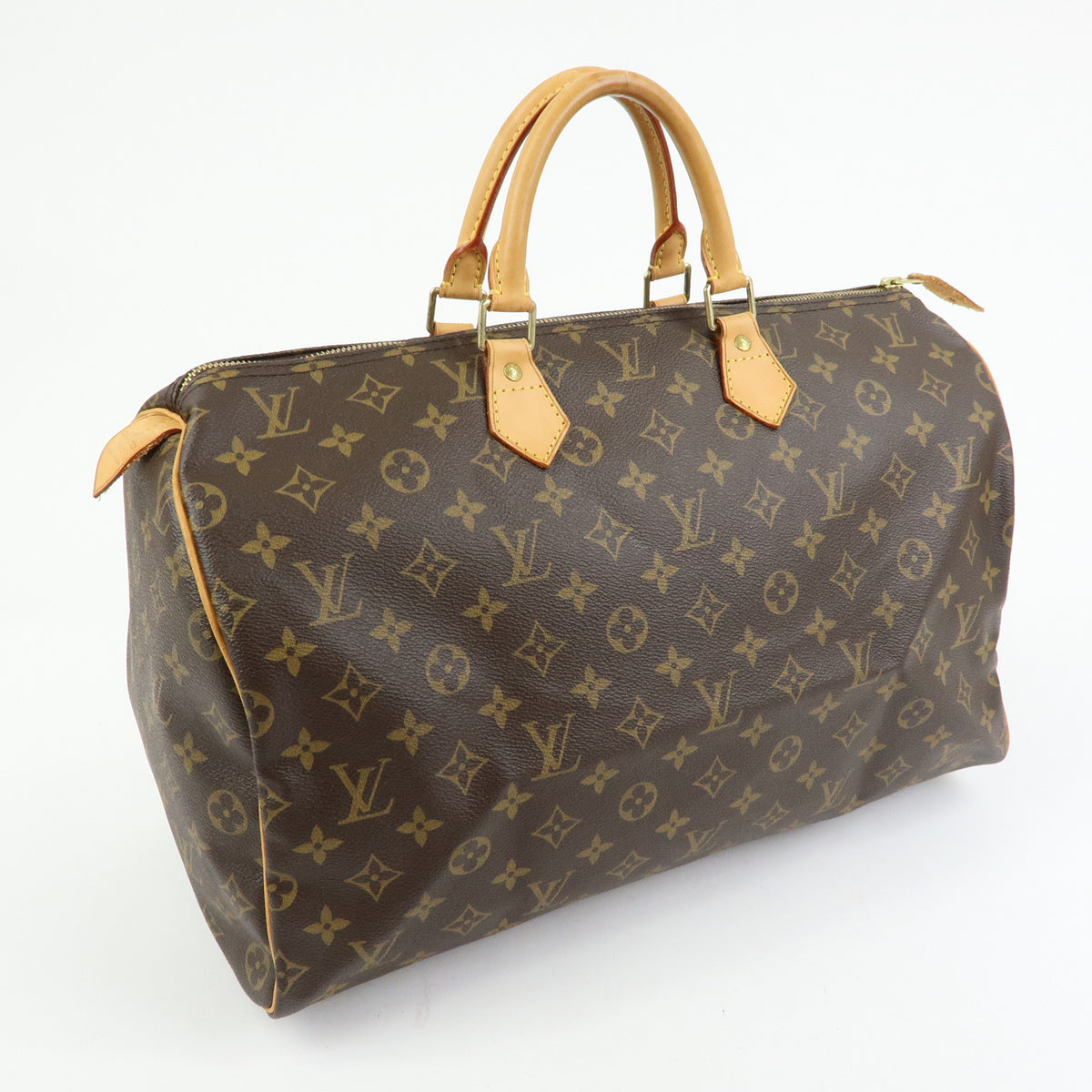 Louis Vuitton Monogram Speedy 40 Hand Bag Boston Bag Brown M41522