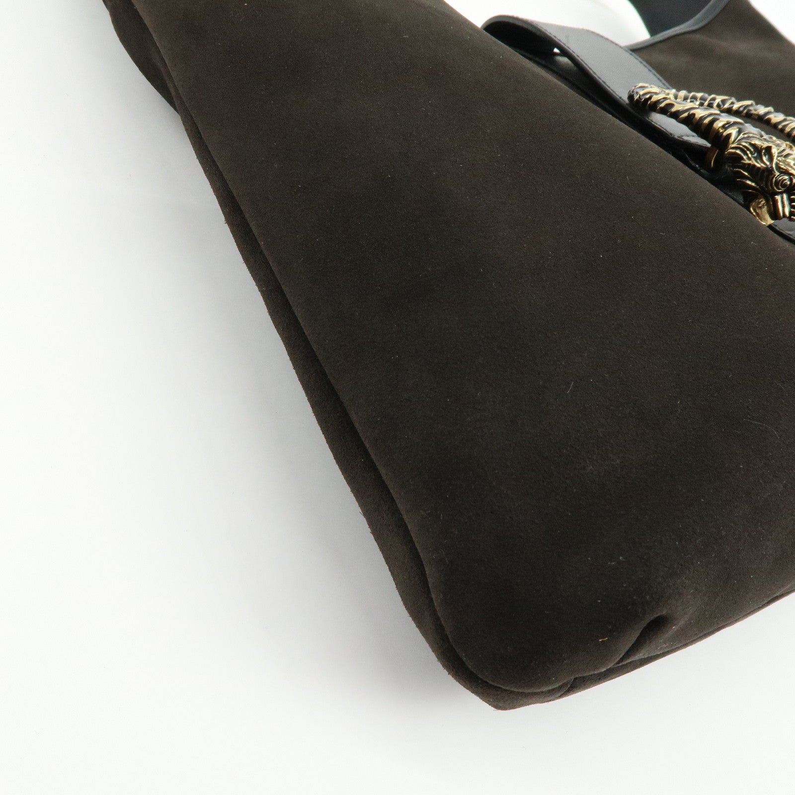 GUCCI Dionysus Suede Leather Shoulder Bag Hand Bag Dark Brown 001.4067