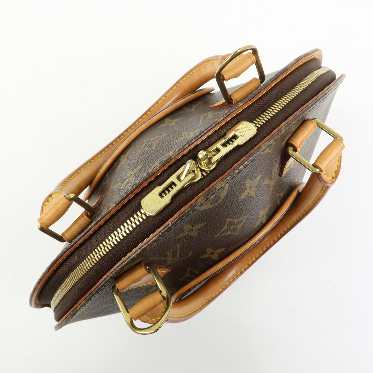 Louis Vuitton Monogram Ellipse PM Hand Bag Brown M51127