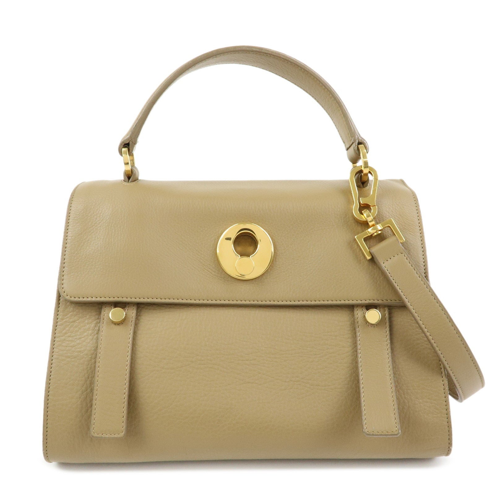 SAINT LAURENT PARIS Muse Two Leather Suede 2Way Bag Hand Bag 368229
