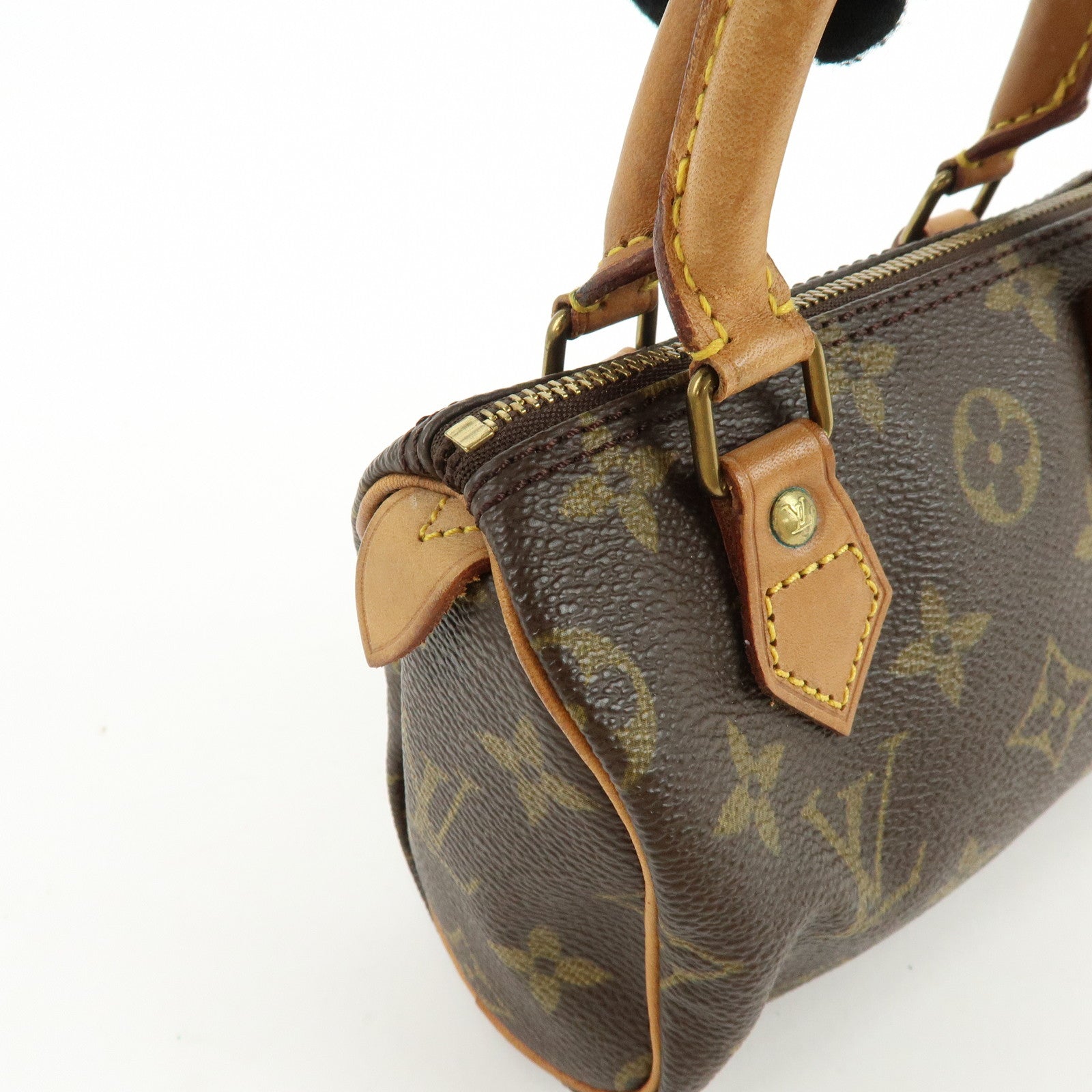 Louis Vuitton Monogram Mini Speedy Hand Bag and Strap Brown M41534 Lot