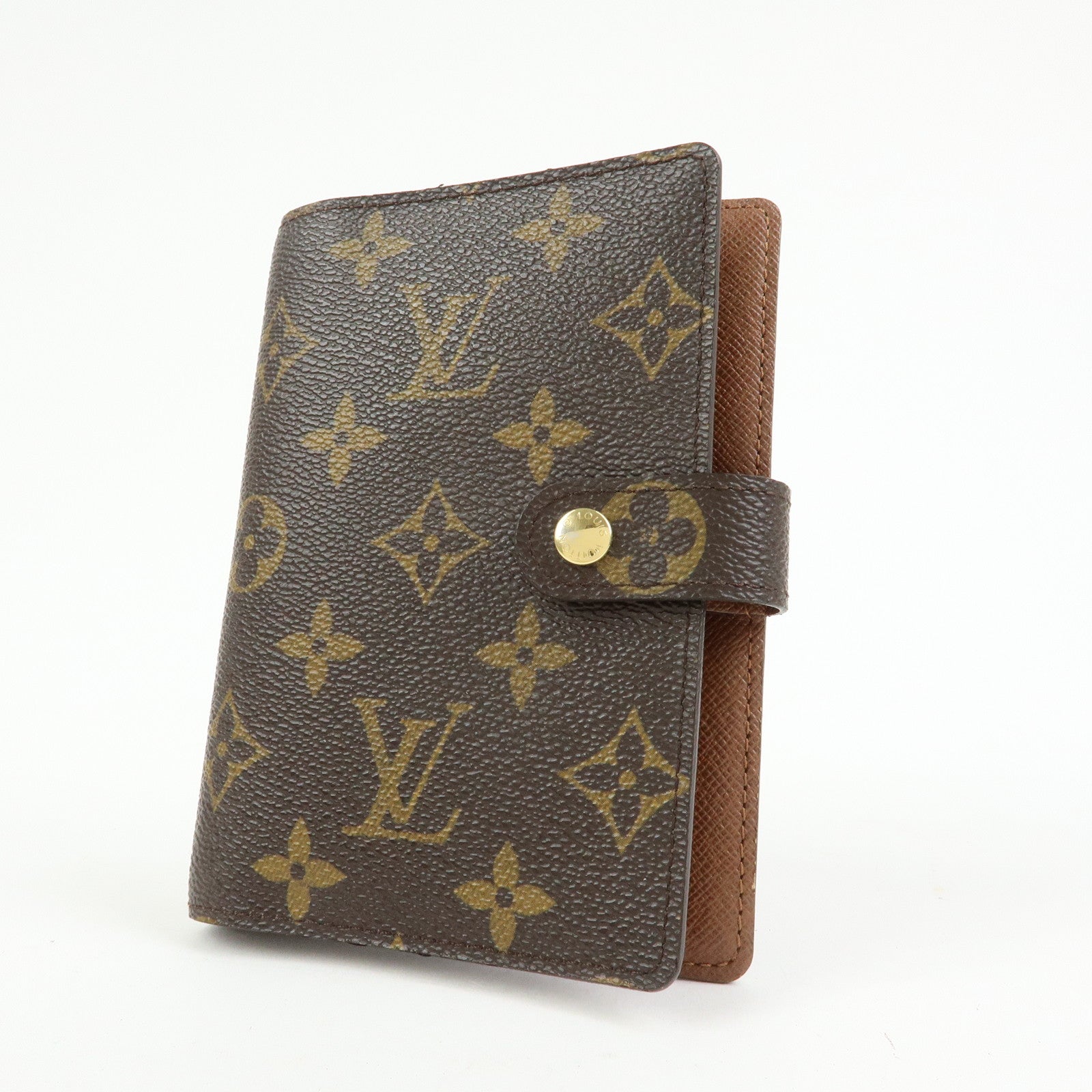 Louis Vuitton Monogram Agenda PM Planner Cover Brown R20005