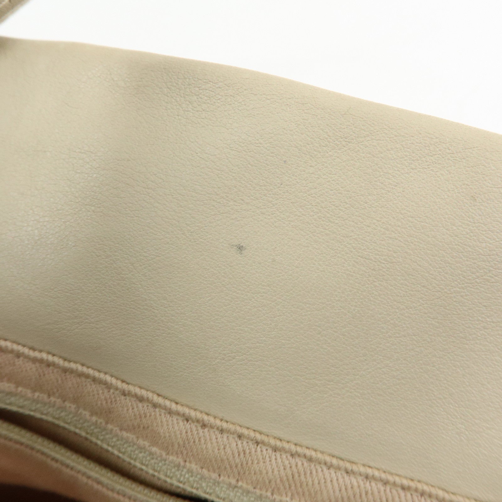 CHANEL Logo Camellia Leather Tote Bag Shoulder Bag Beige A20856