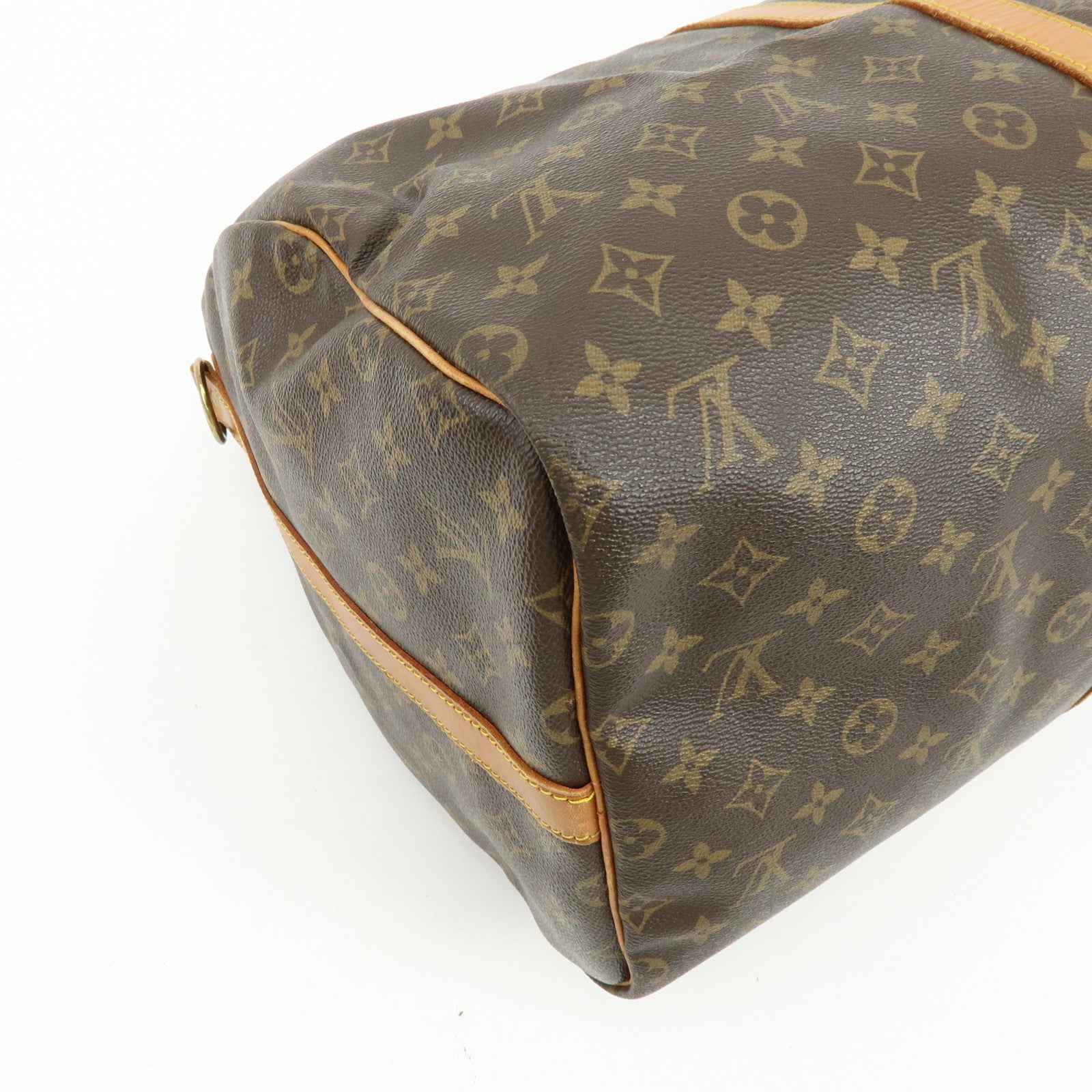 Louis Vuitton Monogram Keep All 55 Bandouliere Boston Bag Brown M56714
