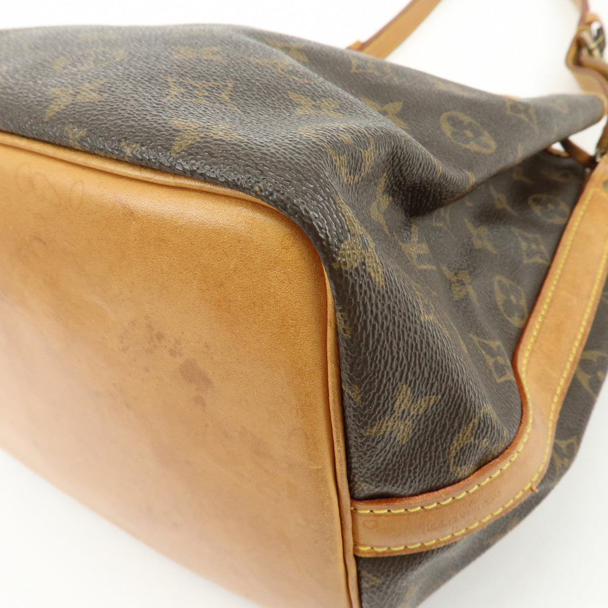Louis Vuitton Monogram Canvas Petit Noe Shoulder Bag Brown M42226