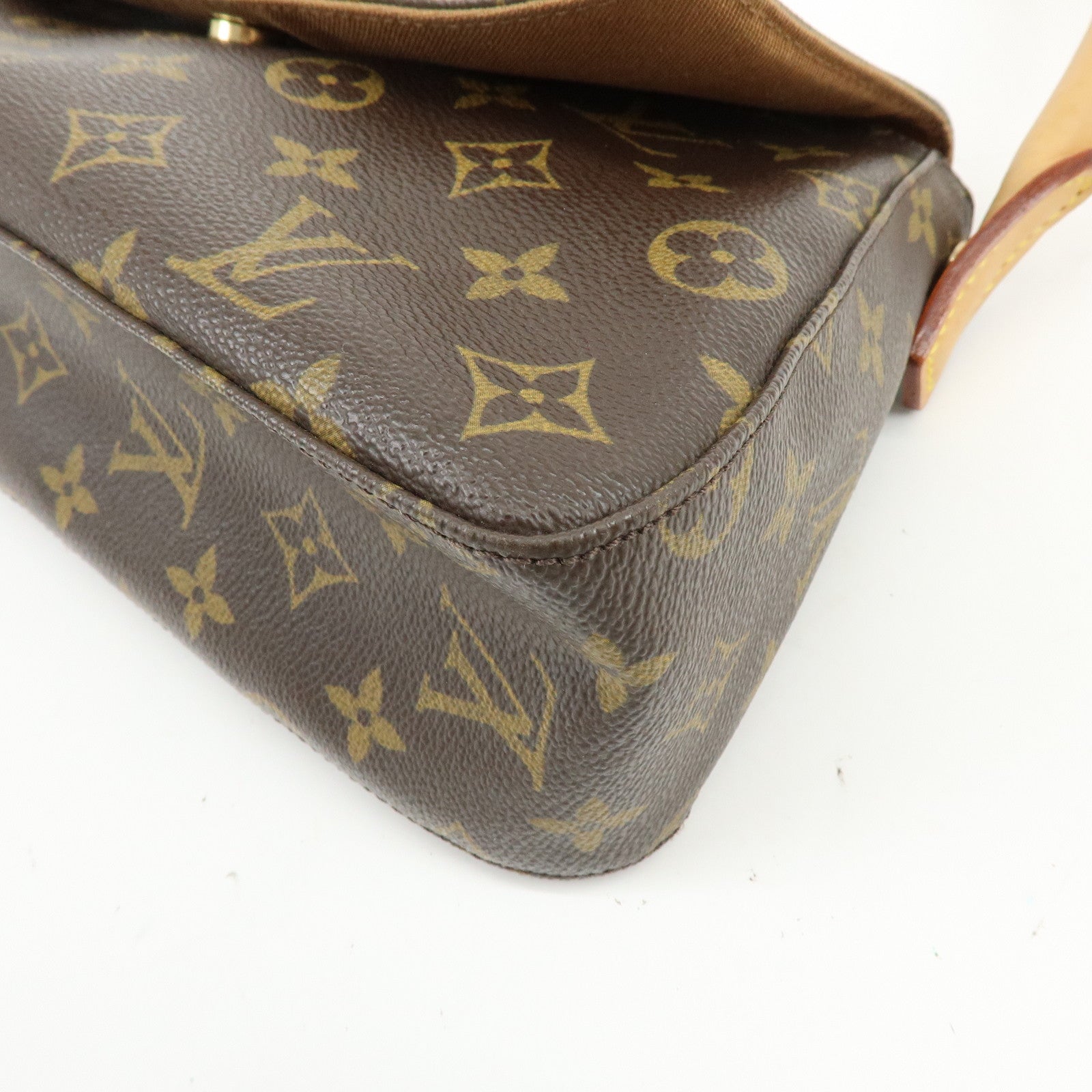 Louis Vuitton Monogram Mini Looping Shoulder Bag Hand Bag Brown M51147