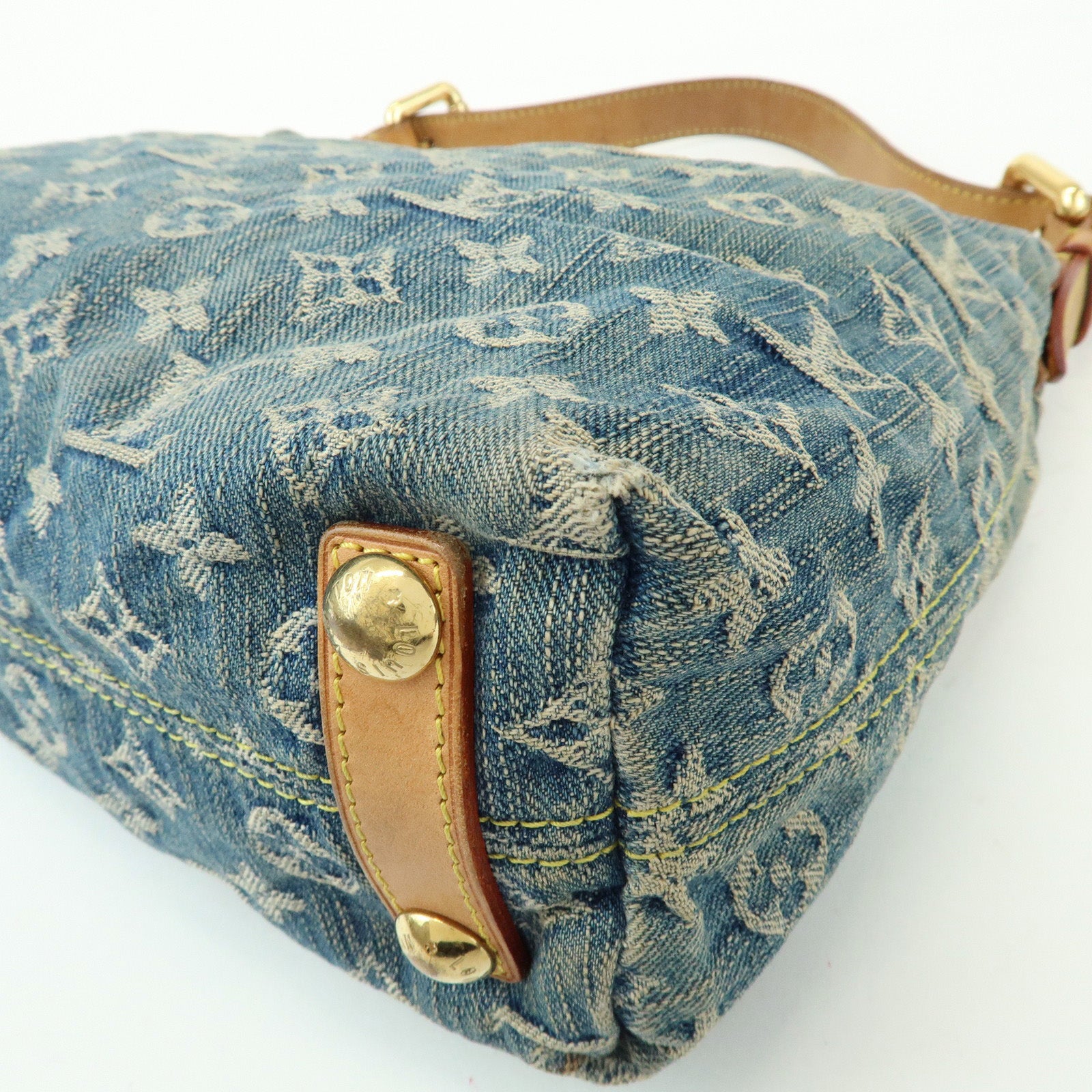 Louis Vuitton Monogram Denim Baggy PM 2Way Bag Shoulder Bag M95049
