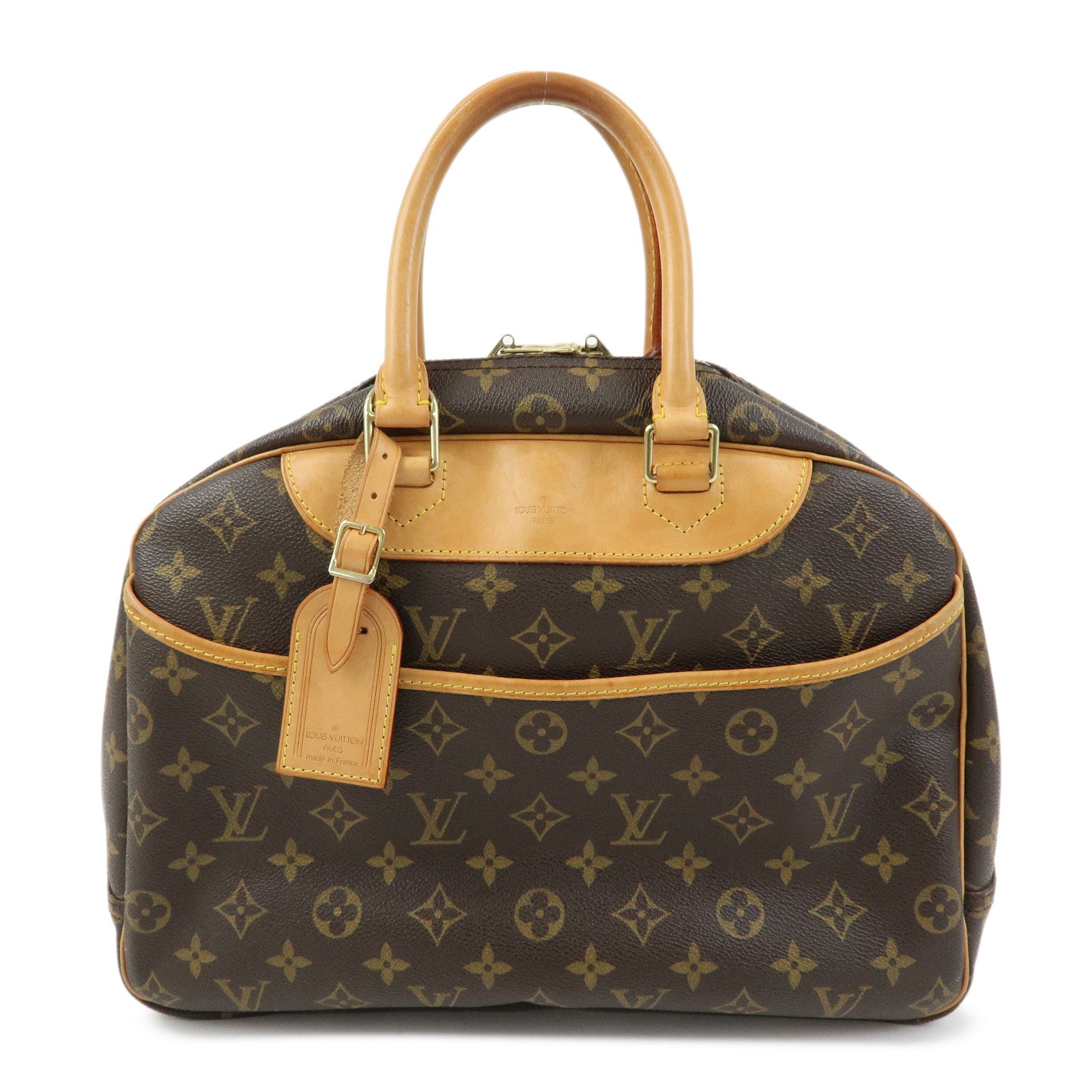 Louis Vuitton Monogram Canvas Deauville Hand Bag Brown M47270