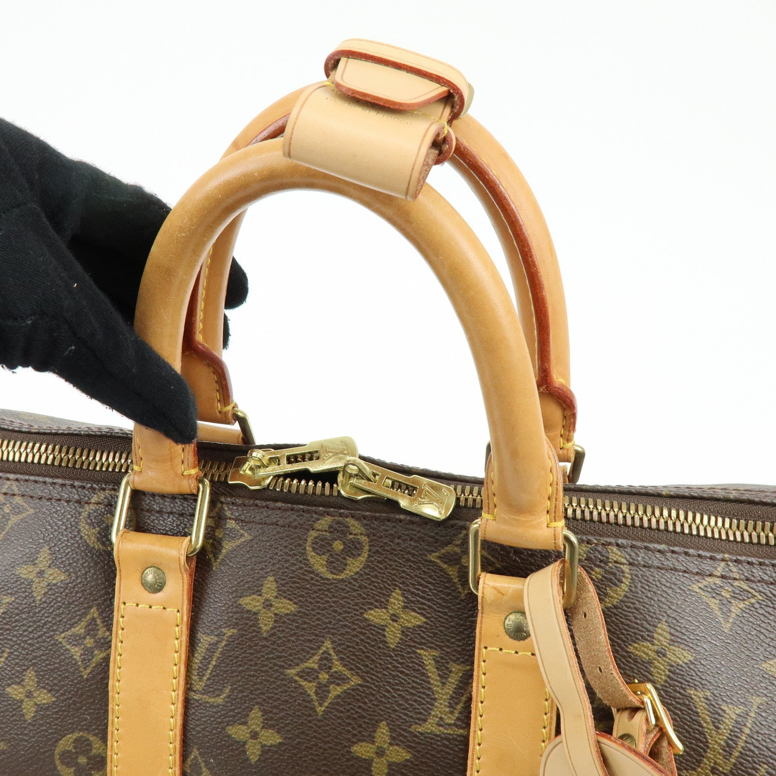Louis Vuitton Monogram Keep All 45 Boston Bag Brown M41428