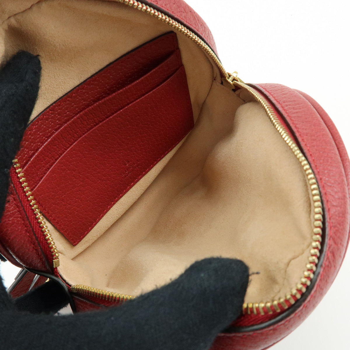 GUCCI Ophidia Sherry Flora GG Supreme Leather Backpack Red Beige 598661