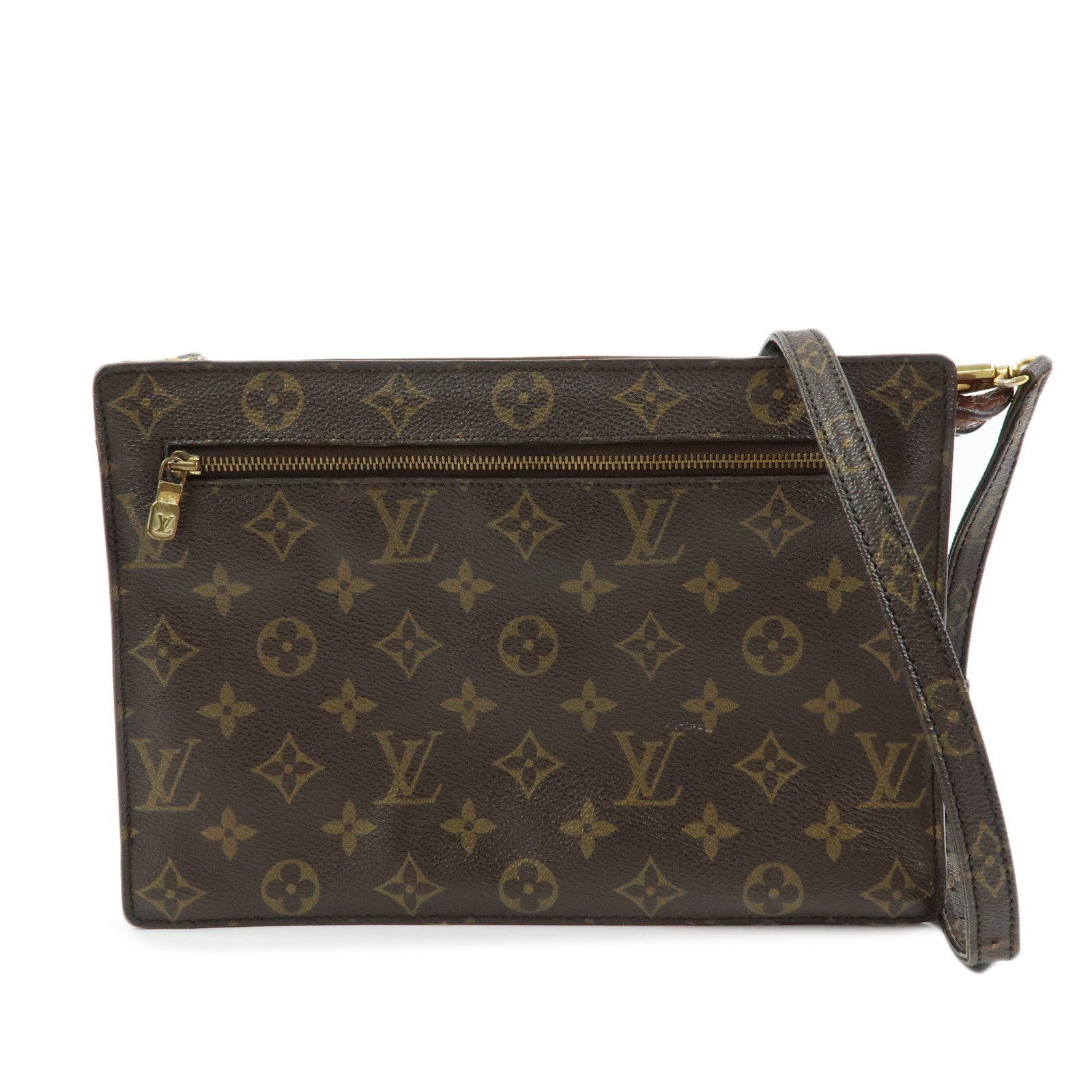 Louis Vuitton Monogram Canvas Enghien Shoulder Bag Brown M51205