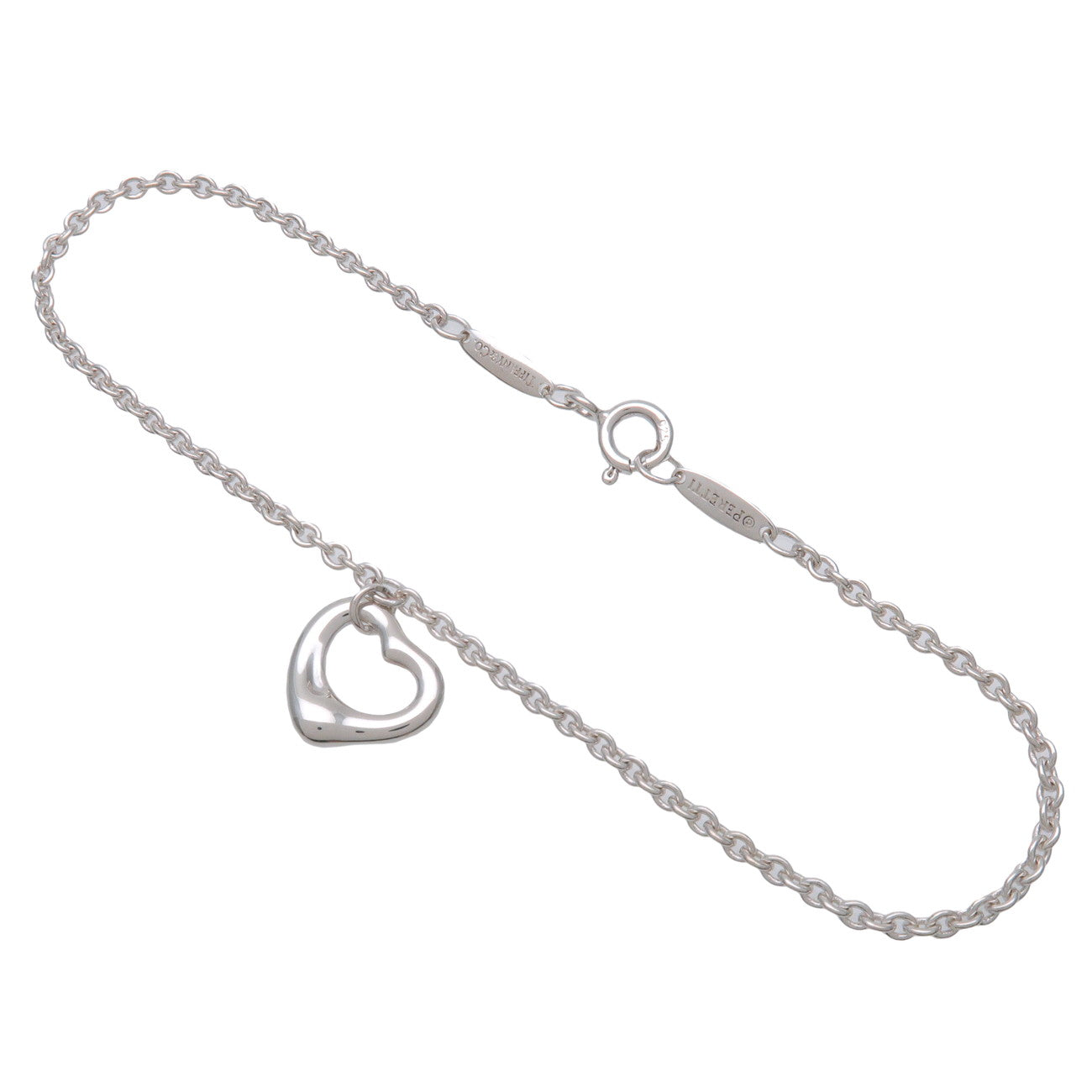 Tiffany & Co Open Heart Bracelet SV925 Silver