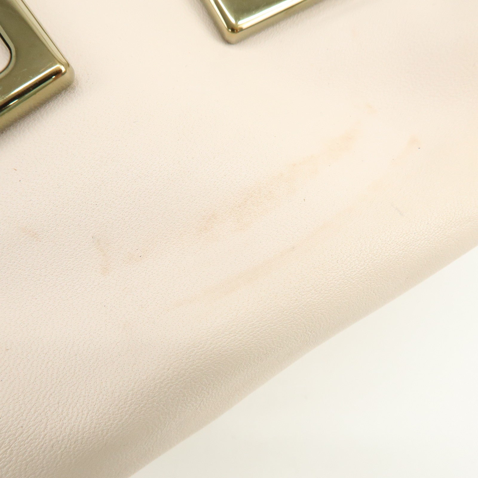 Chloe Ethel Leather 2Way Bag Shoulder Bag Hand Bag Light Beige