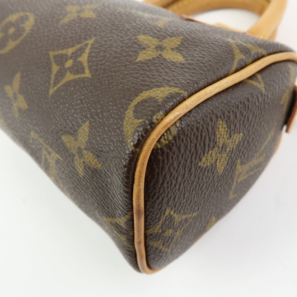 Louis Vuitton Monogram Canvas Mini Speedy Hand Bag Brown M41534