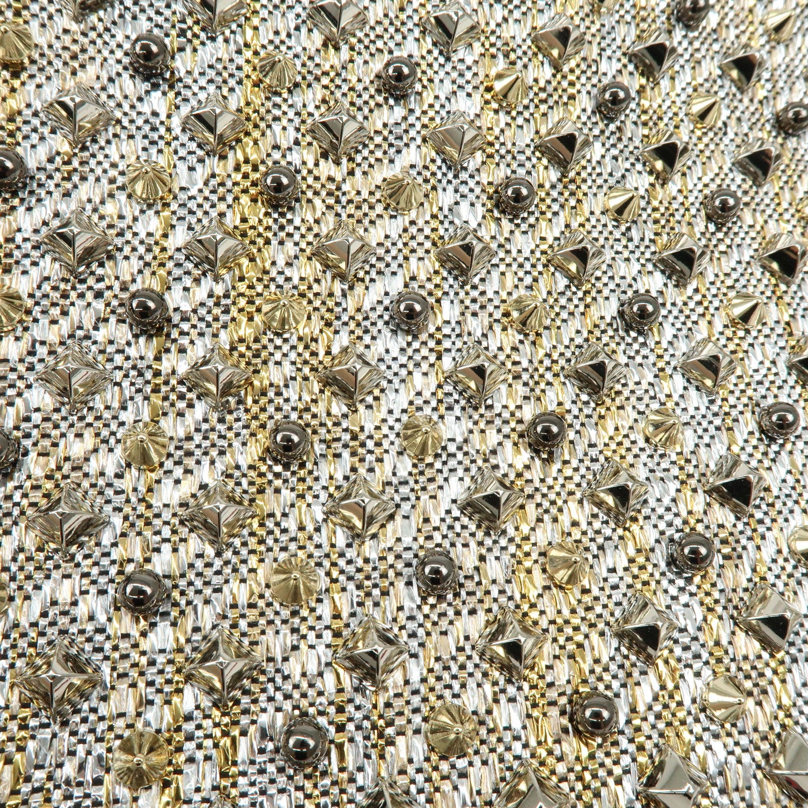 Christian Louboutin Glitter Patent Leather 2Way Bag Shoulder Bag Gold