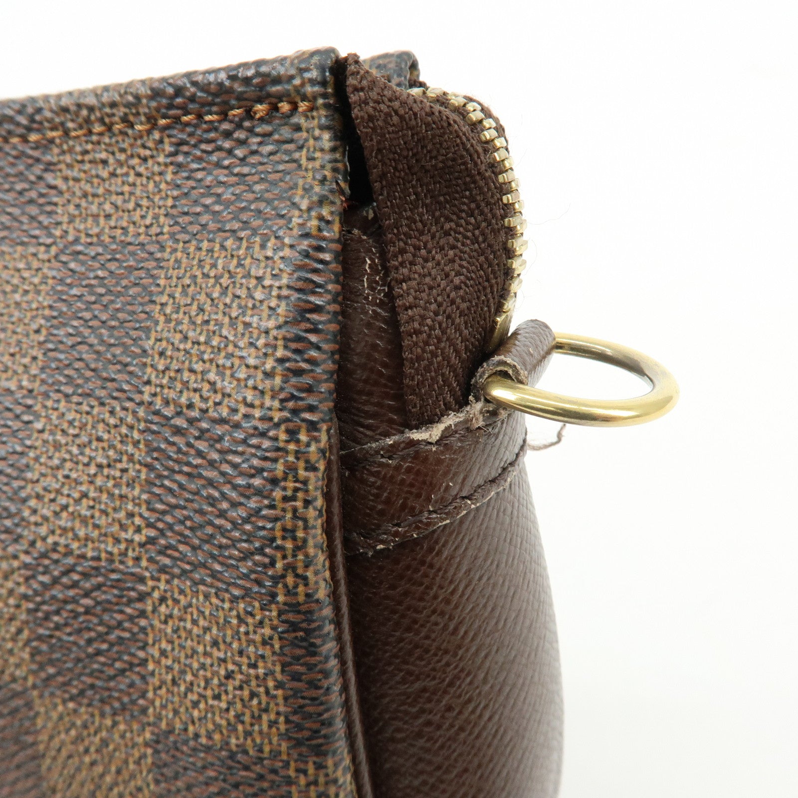 Louis Vuitton Damier Trousse Makeup Accessory Pouch Brown N51982 Lot