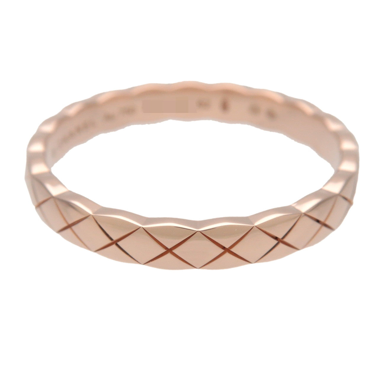 CHANEL COCO Crush Ring Mini K18 750PG Rose Gold #62 US 10 EU 62 J11785