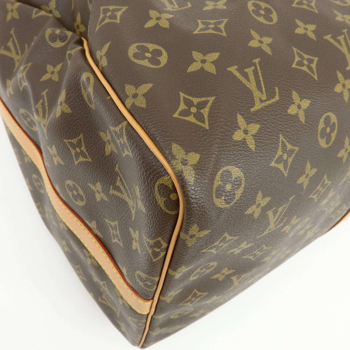 Louis Vuitton Monogram Keep All Bandouliere 60 Boston Bag Brown M41412