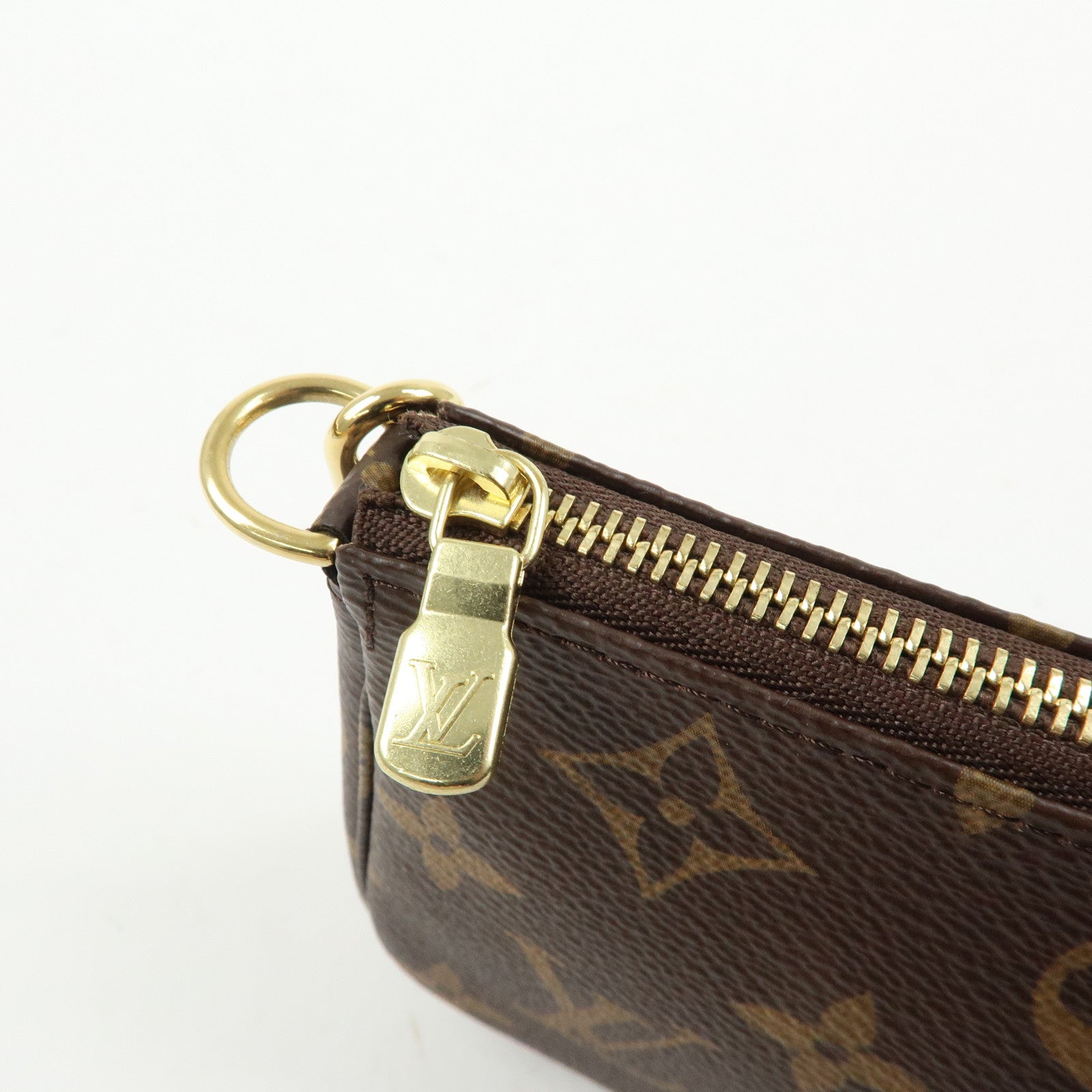 Louis Vuitton Monogram Mini Pochette Accessoires Hand Bag M58009
