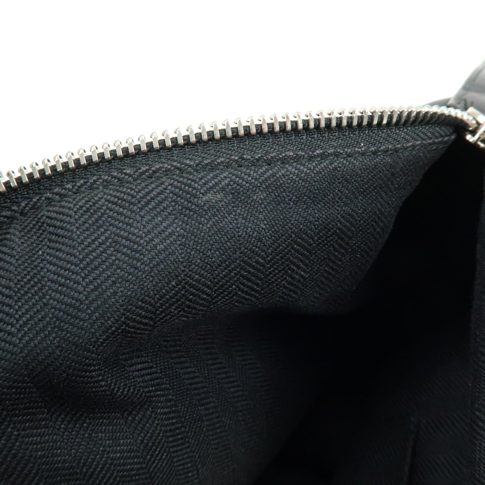 LOEWE Anagram Nappa Leather Hand Bag Pouch Black