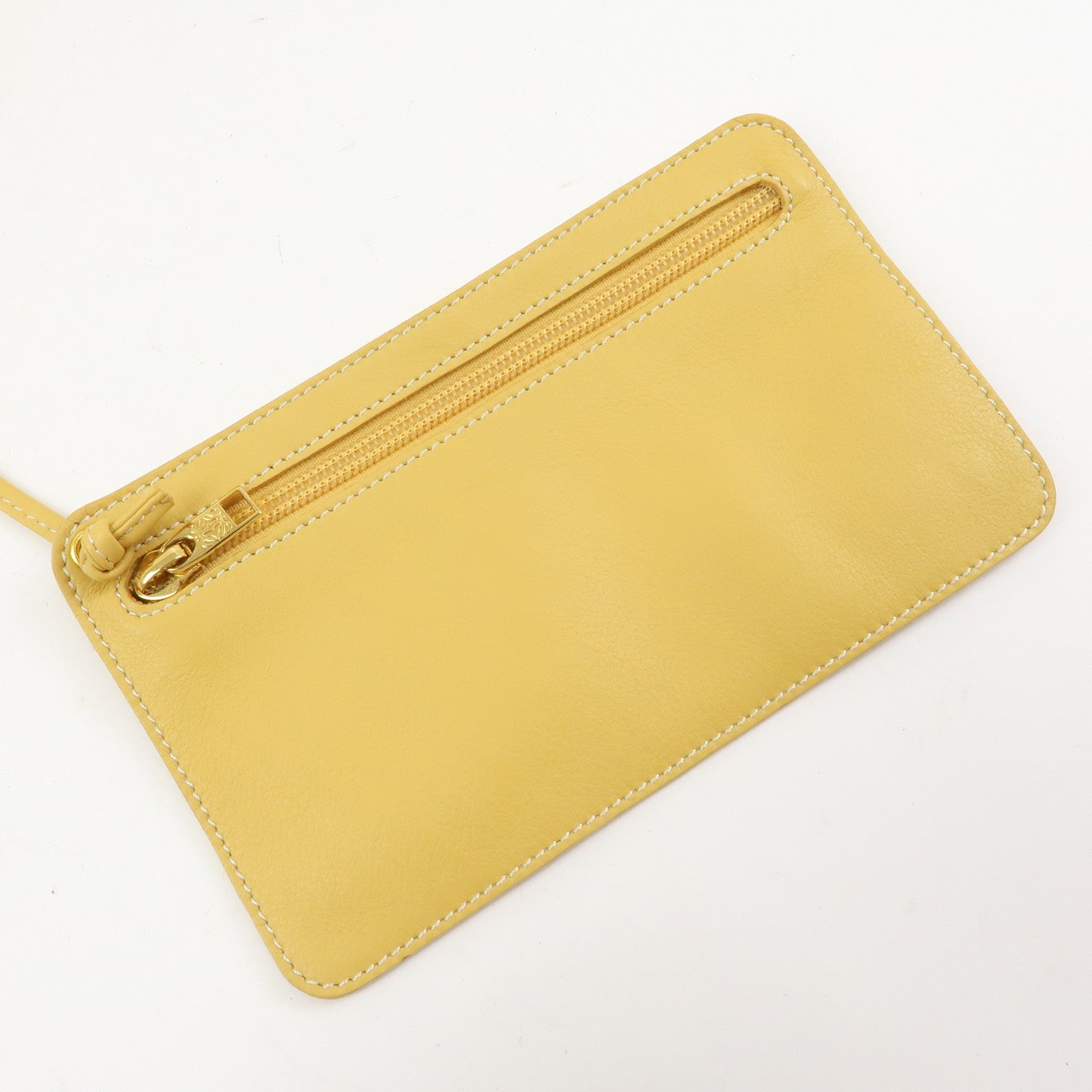 LOEWE Anton Anagram Leather Shoulder Bag Backpack and Pouch Yellow