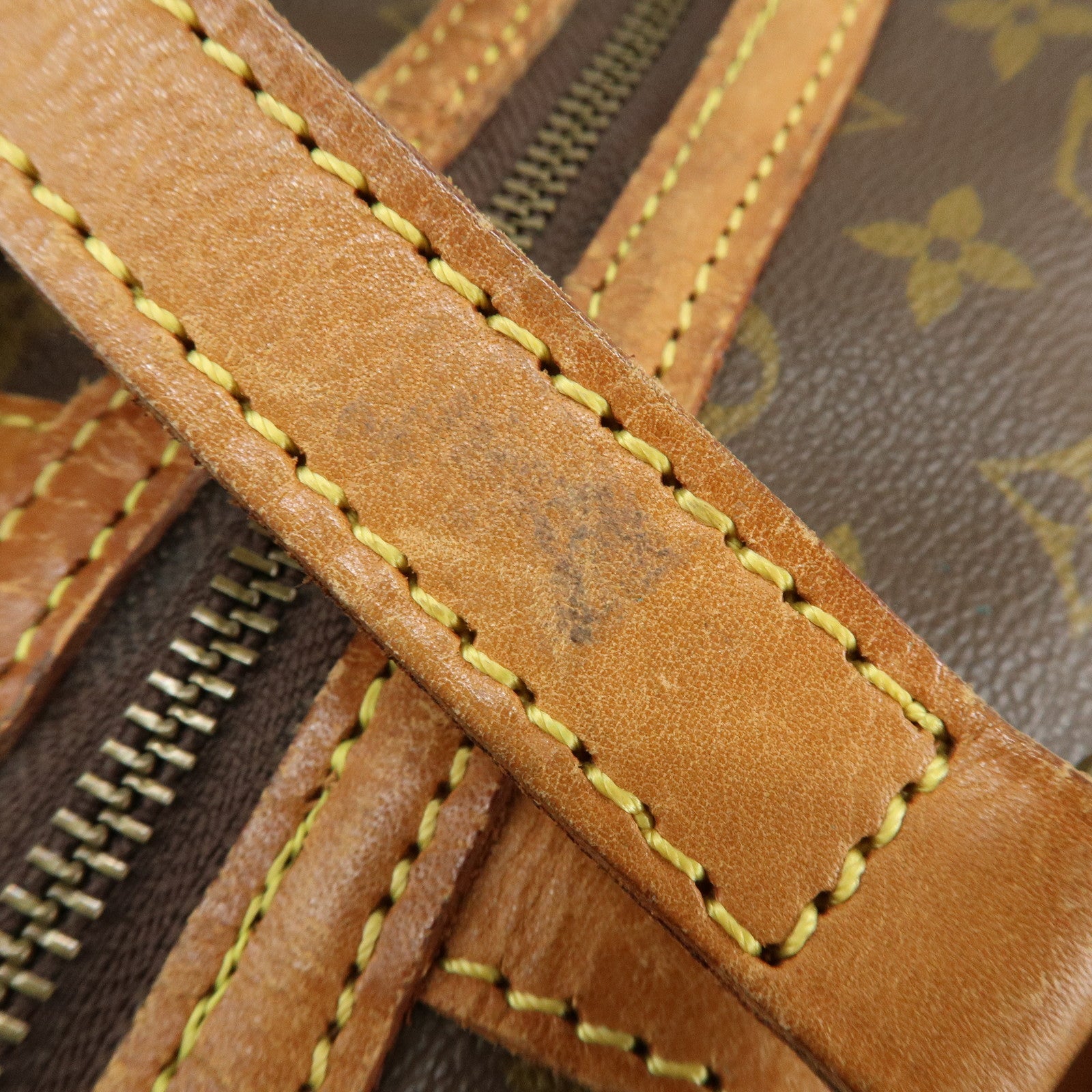 Louis Vuitton Monogram Sac Souple 55 Boston Bag Brown M41622