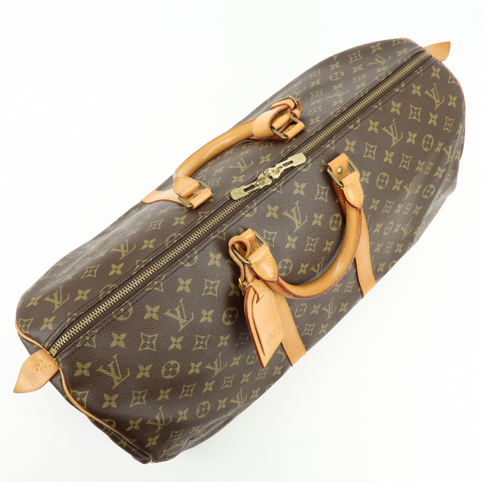 Louis Vuitton Monogram Keep All 55 Boston Bag Brown M41424