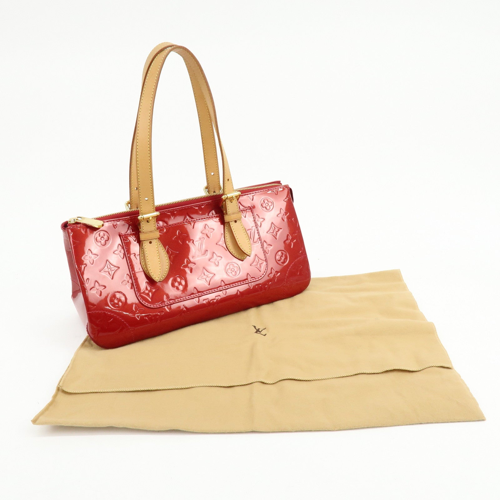 Louis Vuitton Vernis Rosewood Avenue Hand Bag Pomme D'Amour M93507