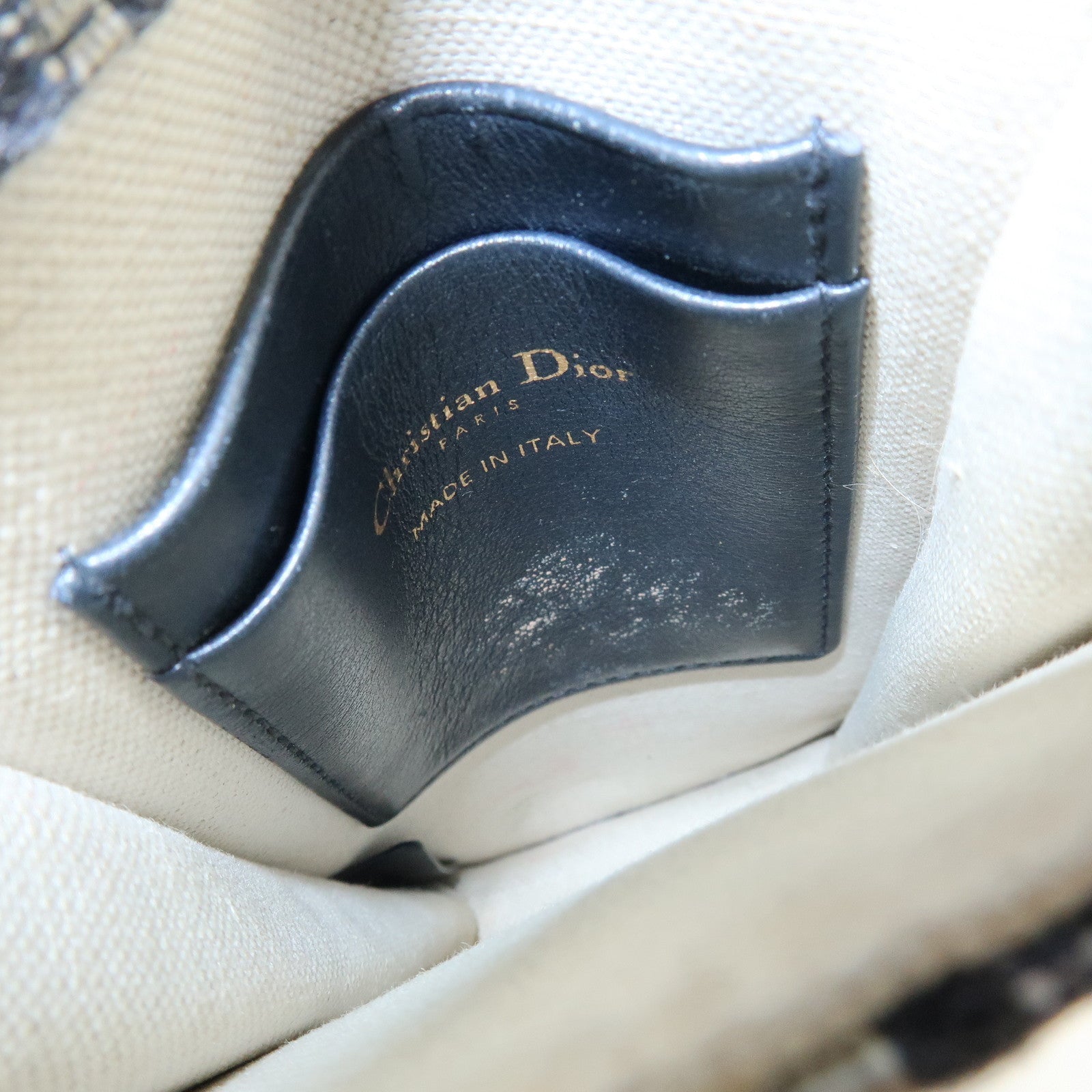 Christian Dior Oblique Jacquard Leather Vertical Saddle Shoulder Pouch